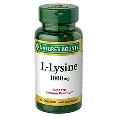 Suplemento L-Lisina Nature's Bounty 1000mg 120 Tabletas