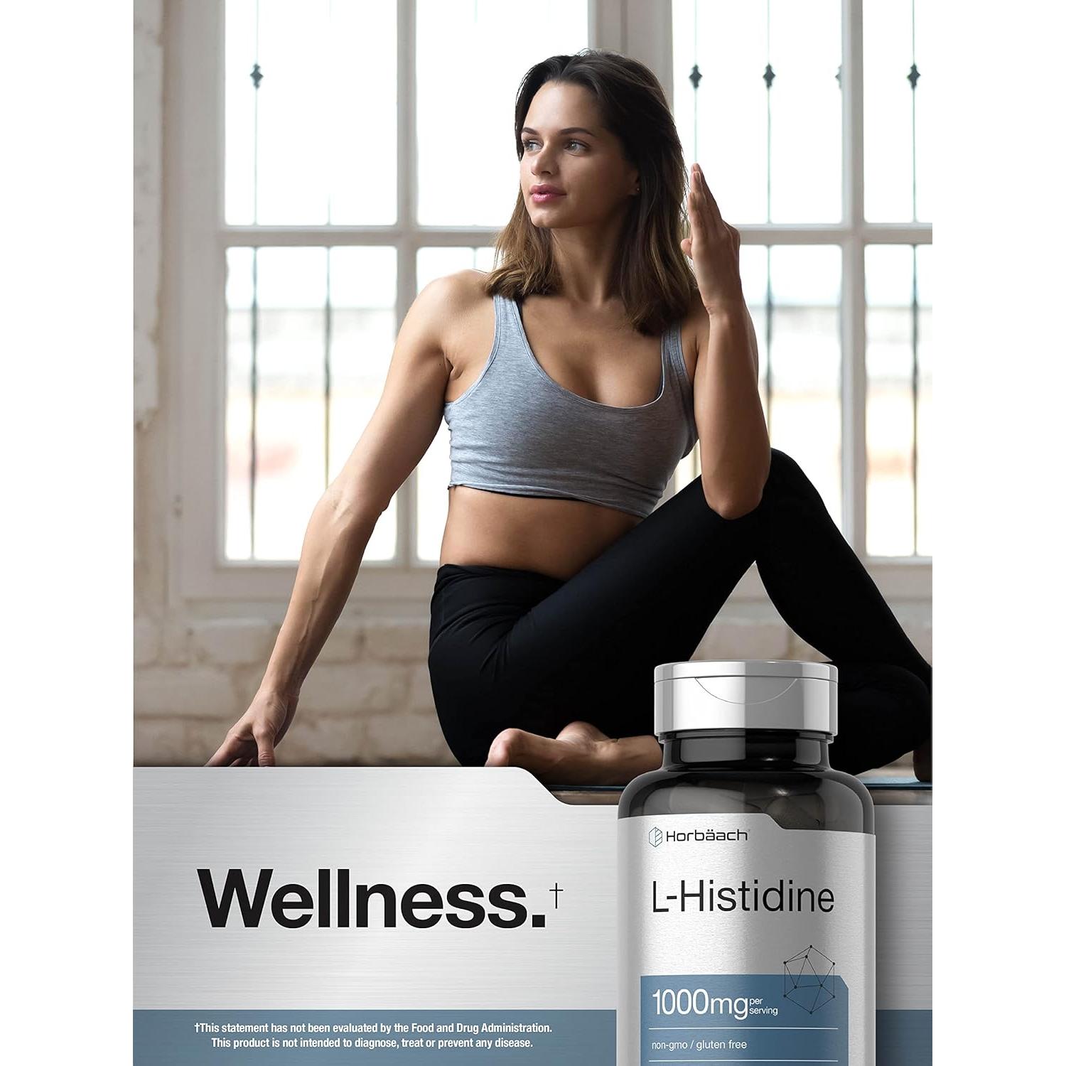 Horbäach L-Histidina 1000mg 90 Cápsulas Sin Gluten