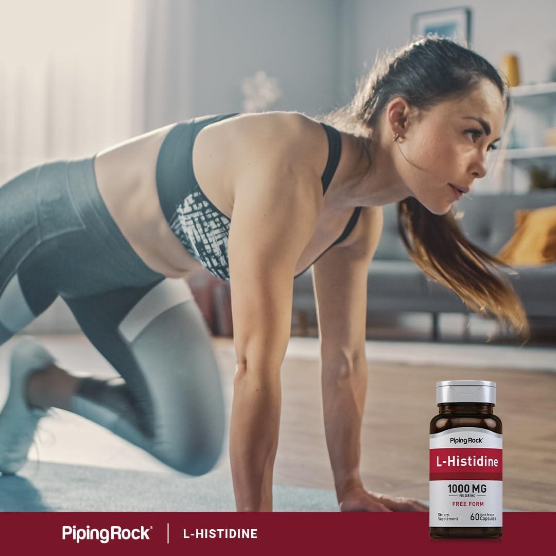 Suplemento L-Histidina 1000 mg Piping Rock 60 Cápsulas