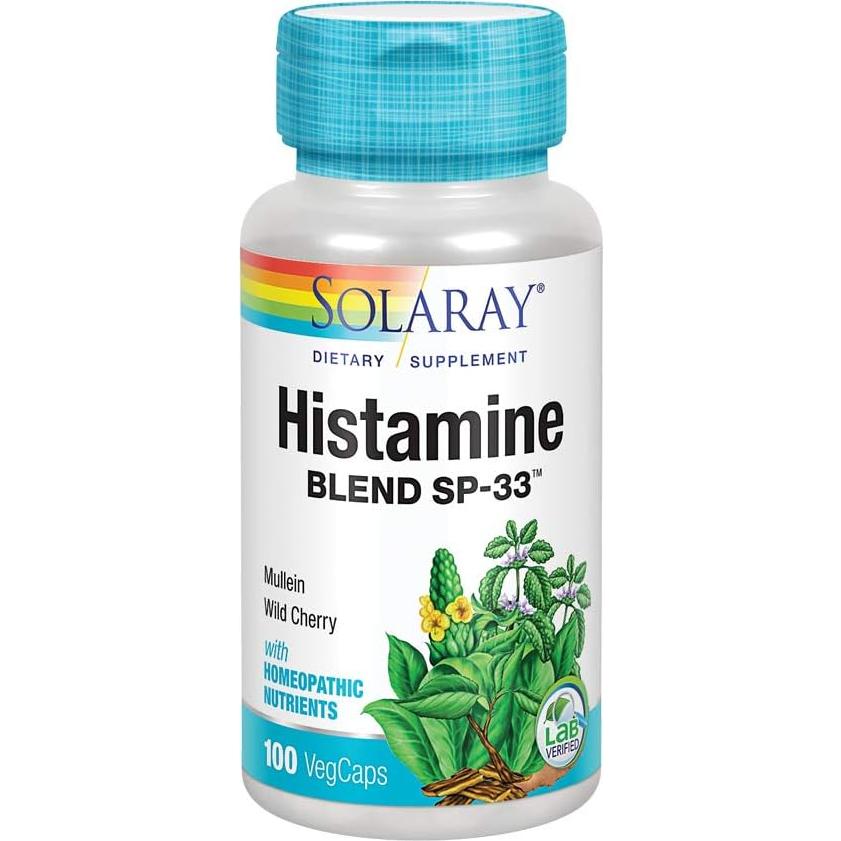 Mezcla de Histamina Solaray 100 VegCaps | Apoyo Alergias