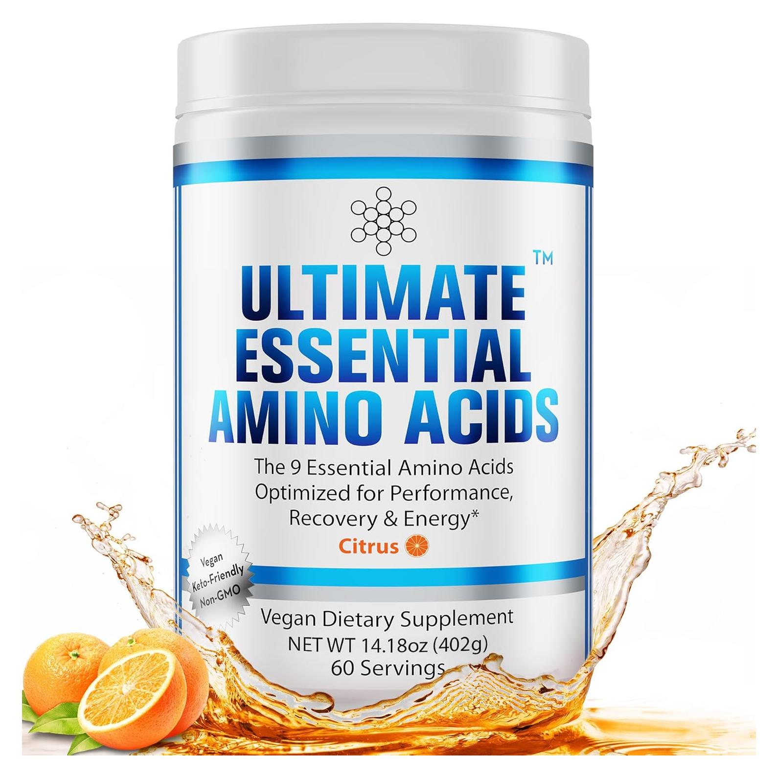 Aminoácidos Esenciales 100% Puro Ultimate 60 Porciones Sabor Cítrico