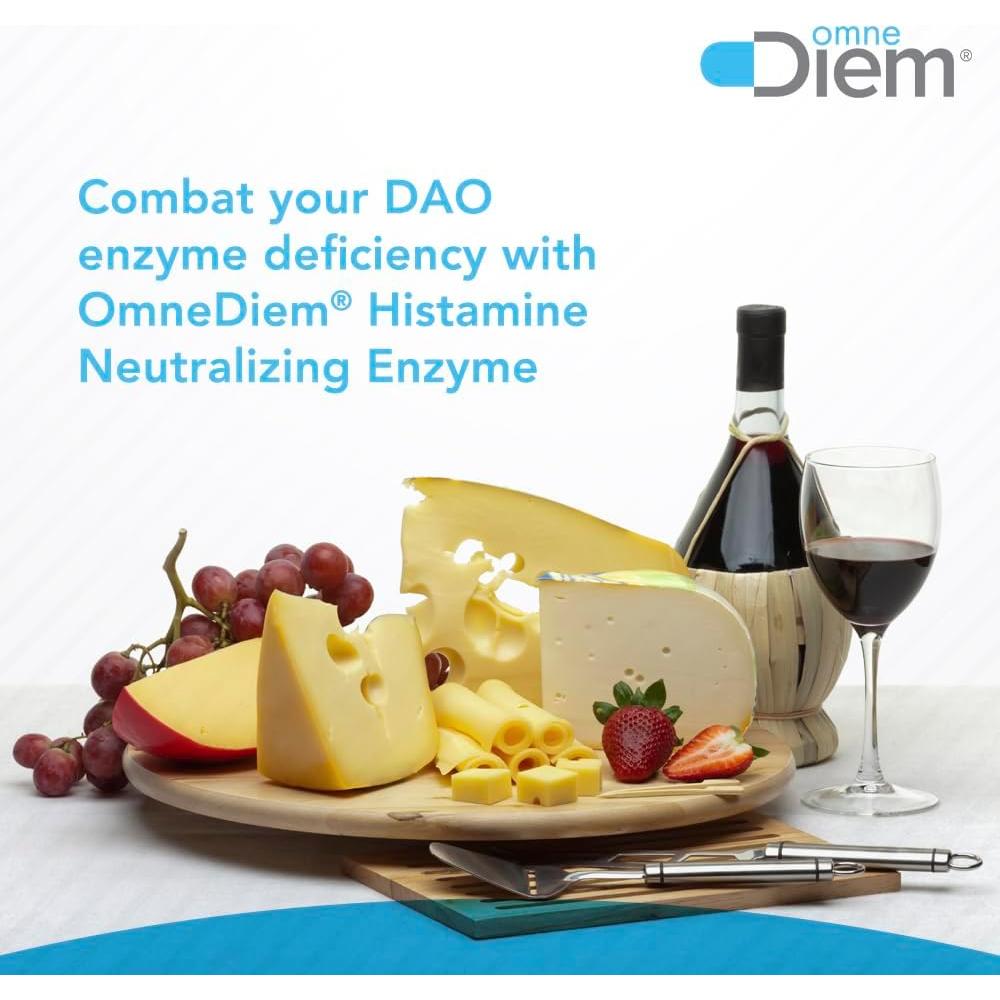 Suplemento Enzima DAO Omne Diem 30,000 HDU 60 Caps