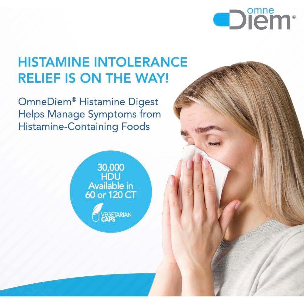 Suplemento Enzima DAO Omne Diem 30,000 HDU 60 Caps