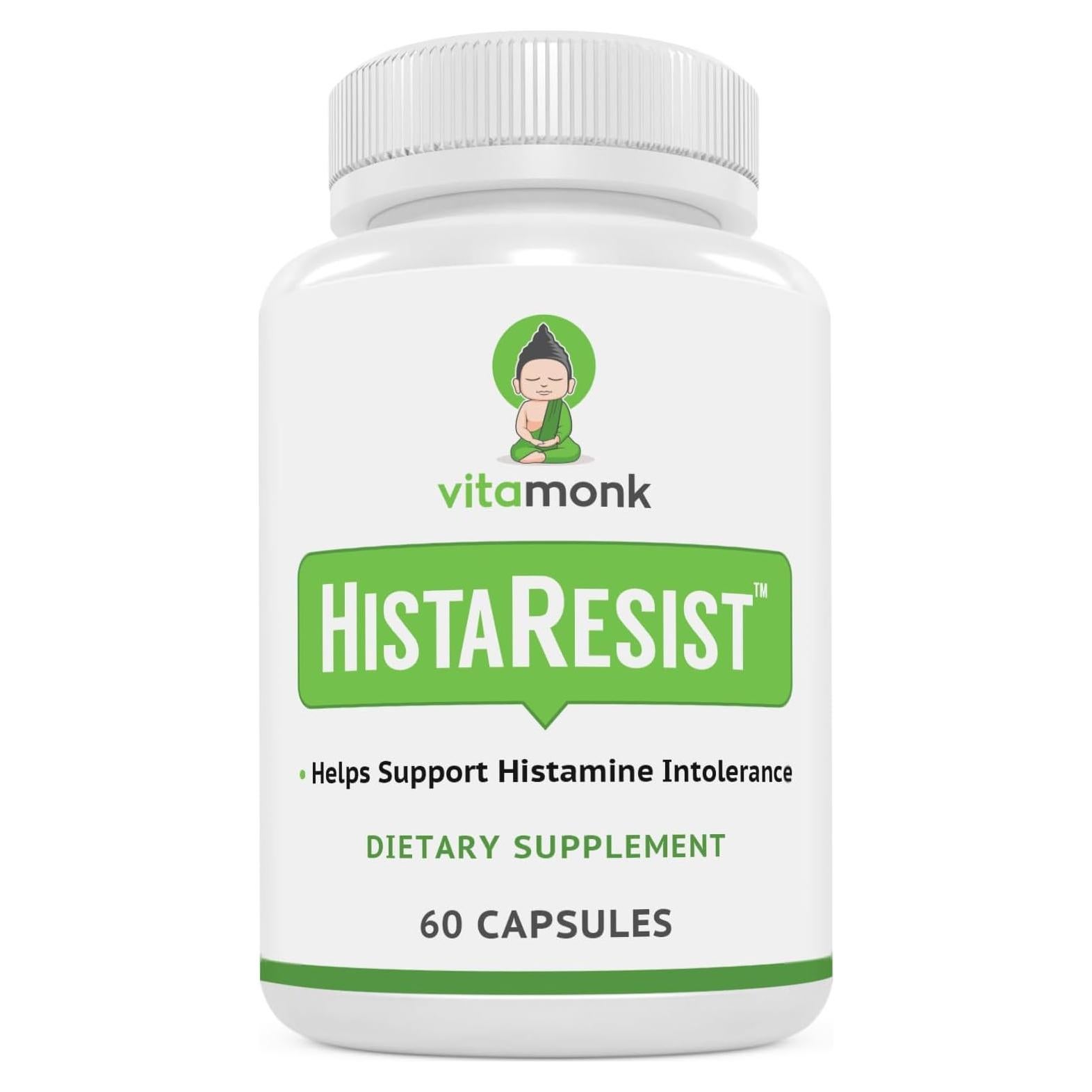 Suplemento HistaResist VitaMonk 60 Cápsulas - Bloqueador Histamina