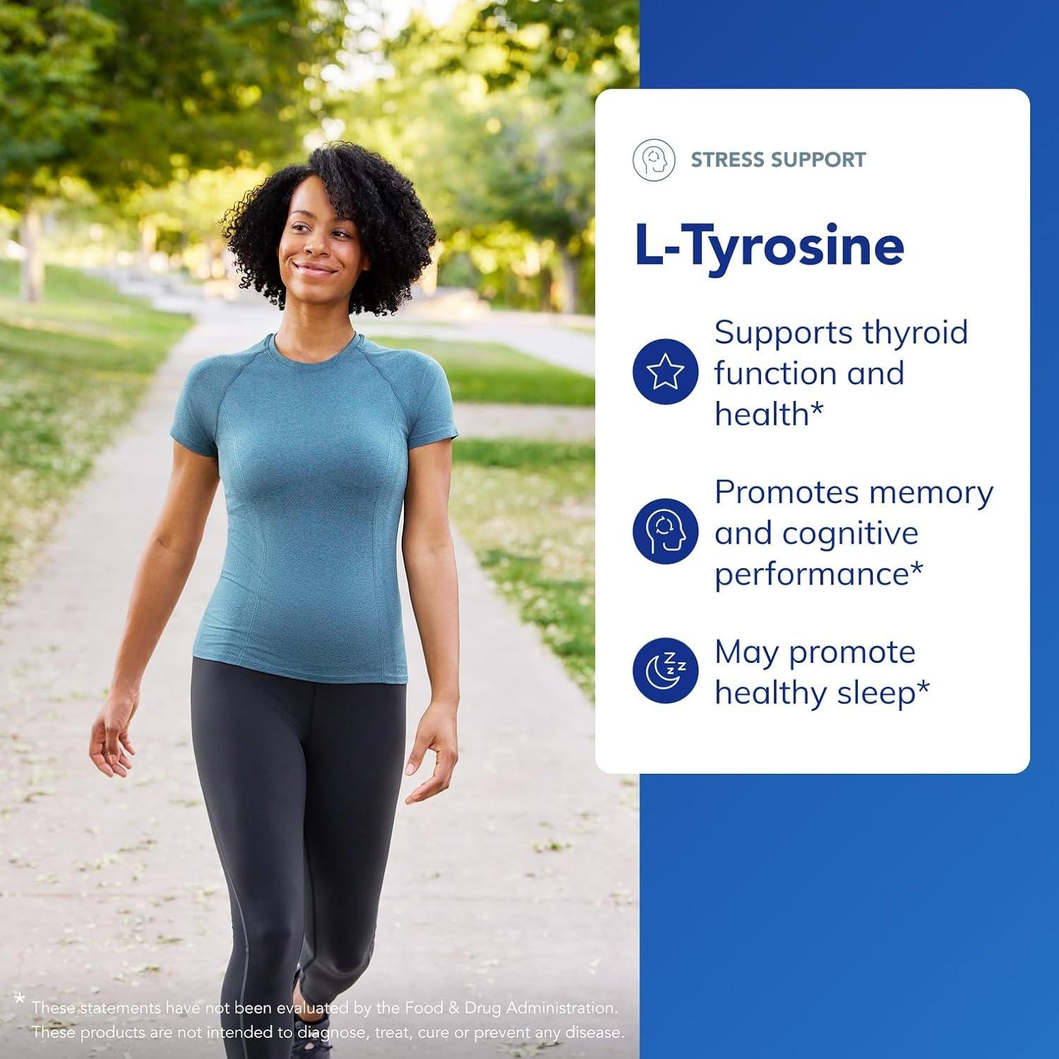 Suplemento L-Tirosina Pure Encapsulations 90 Cápsulas Vegano