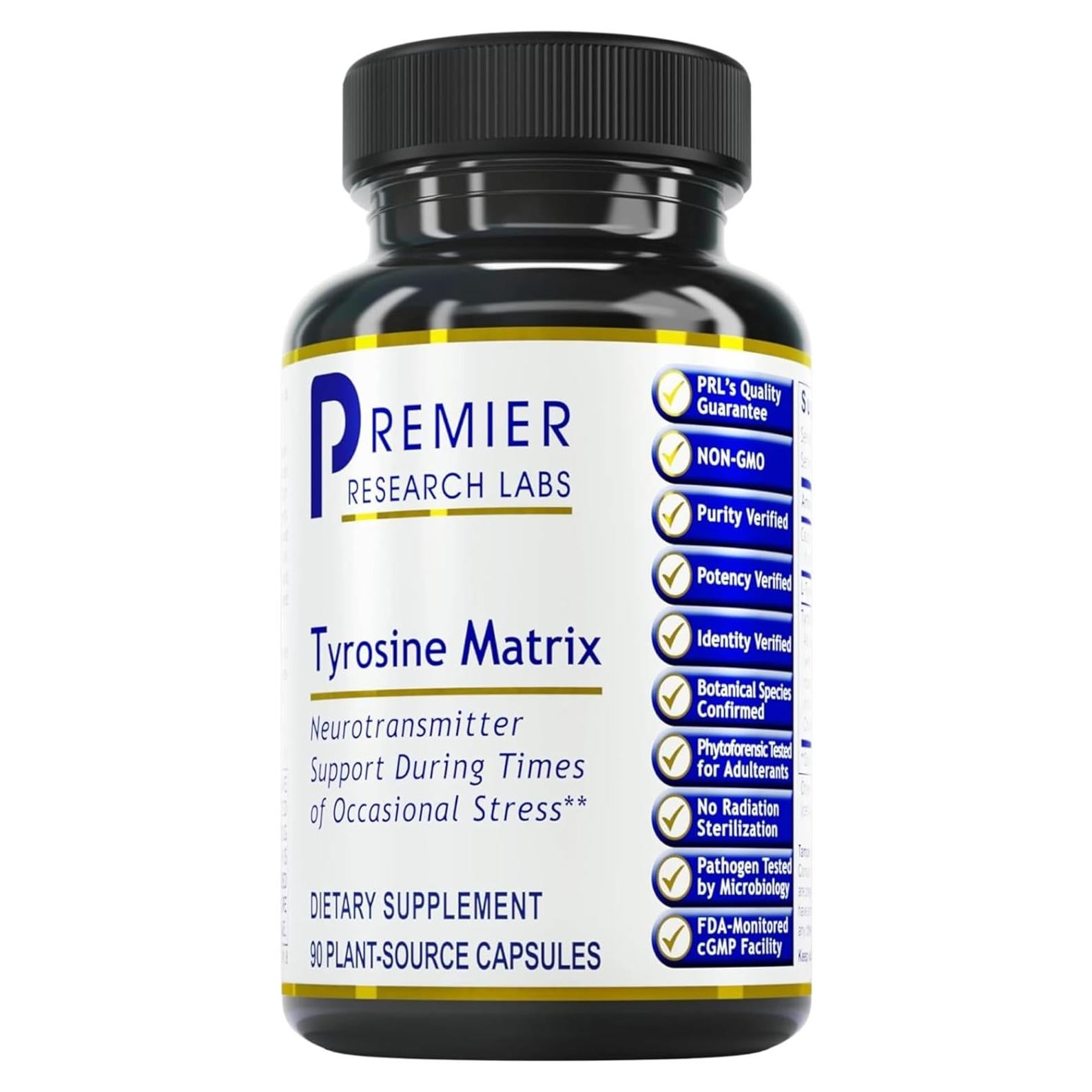 Suplemento L-Tirosina Premier Research Labs 90 Cápsulas