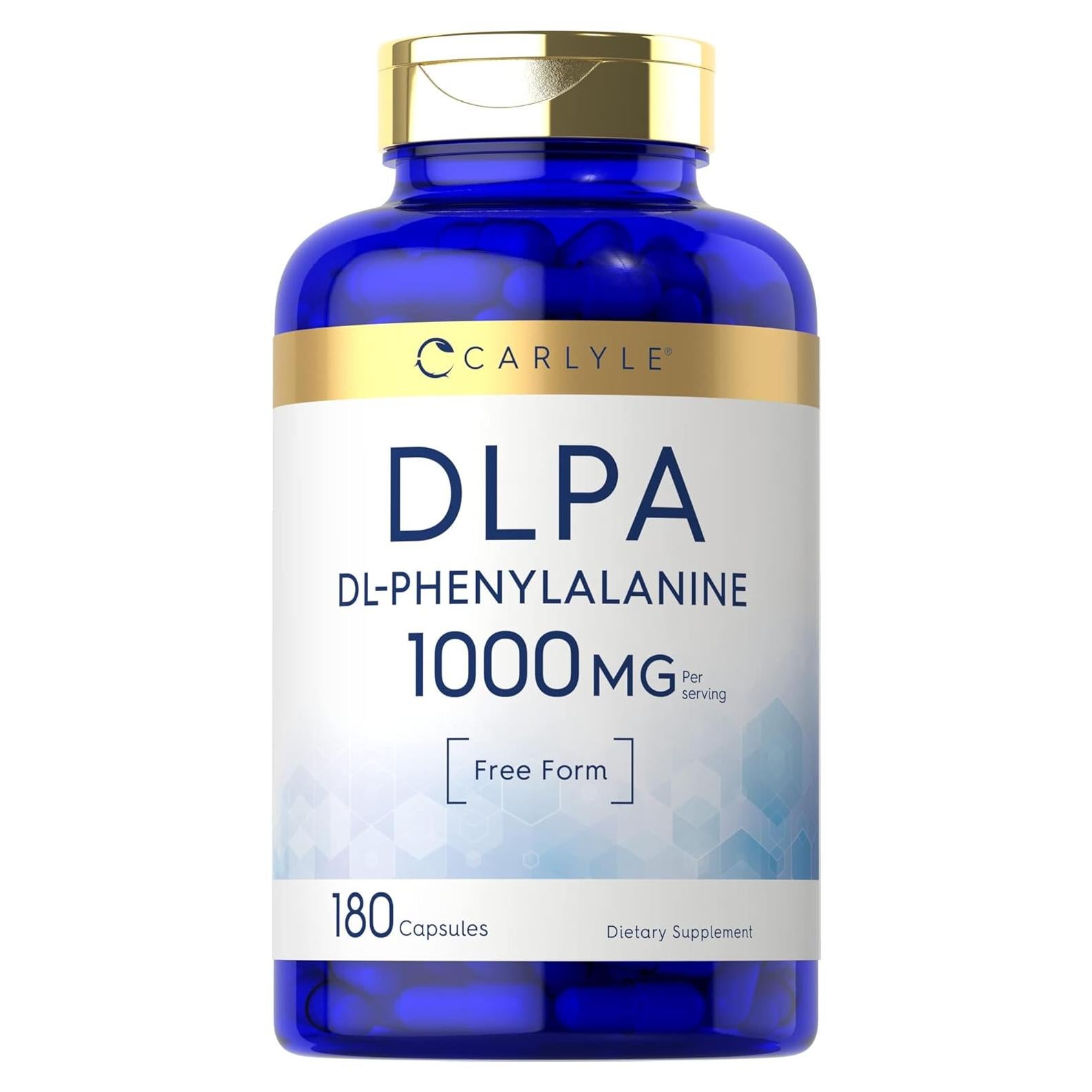 Cápsulas DL-Fenilalanina Carlyle 1000mg 180 Unidades Sin OGM