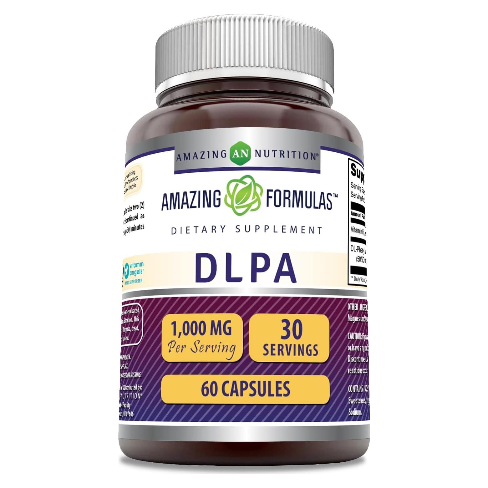 Suplemento DLPA 1000 Mg Nutrición Asombrosa 60 Cápsulas