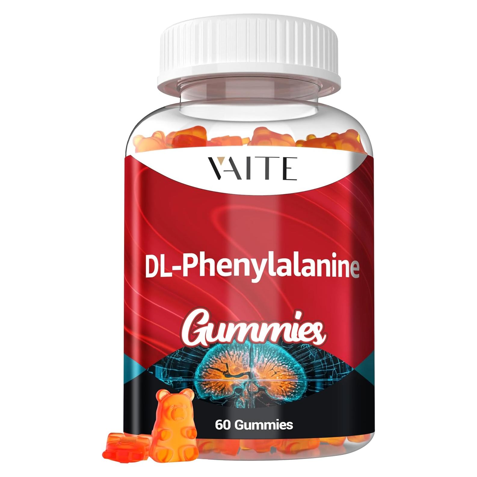 Gominolas DL-Fenilalanina 1000mg VAITE - 60 Unidades Sin Gluten