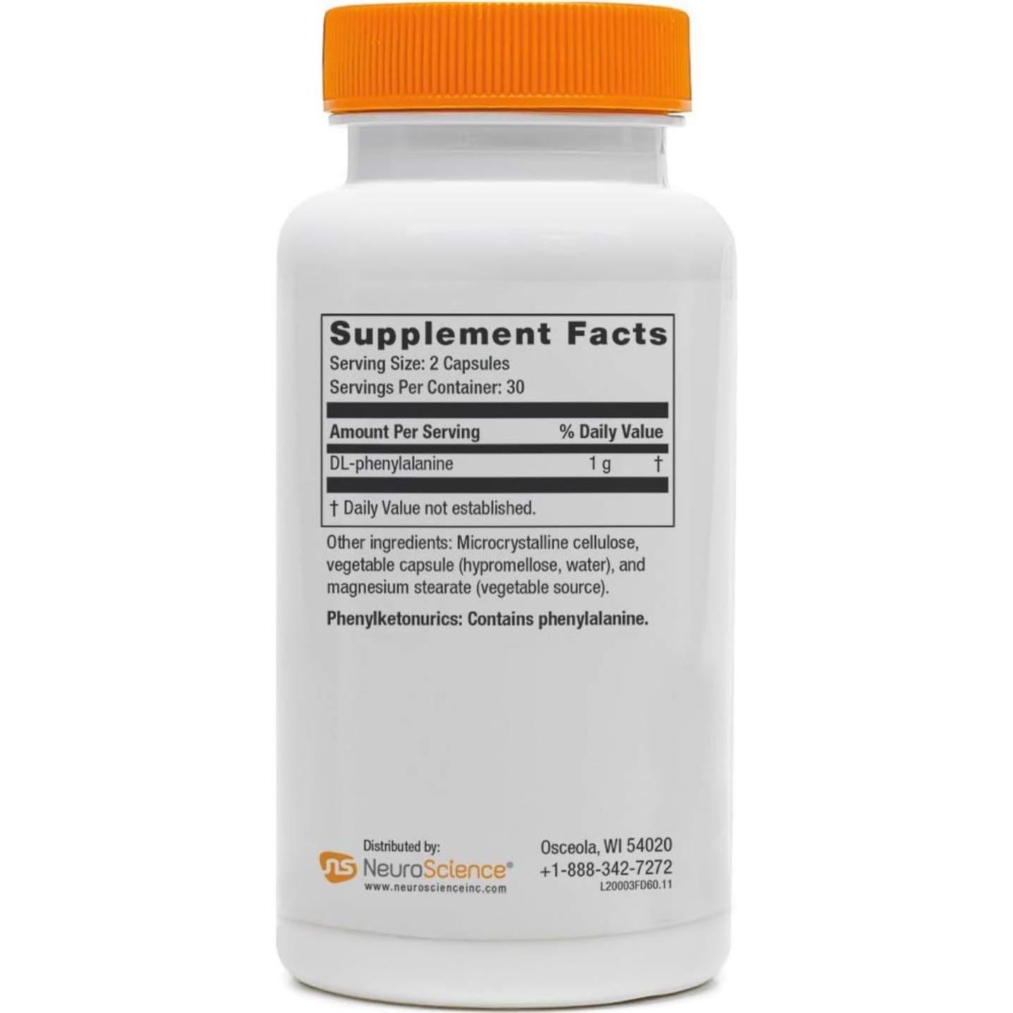 Suplemento Cerebral NeuroScience Focus DL 500mg - 60 Cápsulas