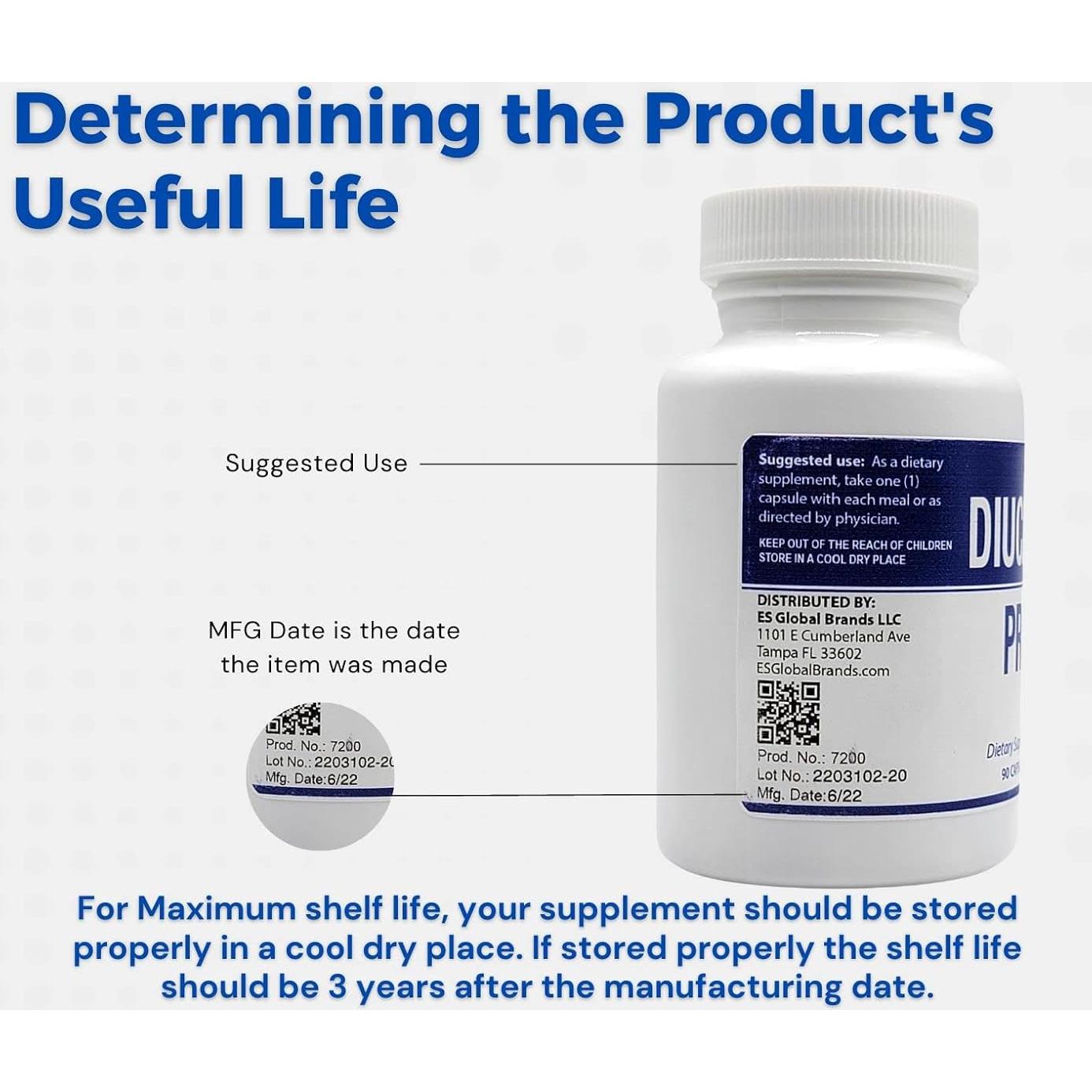 DIUCAPS PRO 90 Cápsulas - Vitaminas C, B5, B6 y Aminoácidos