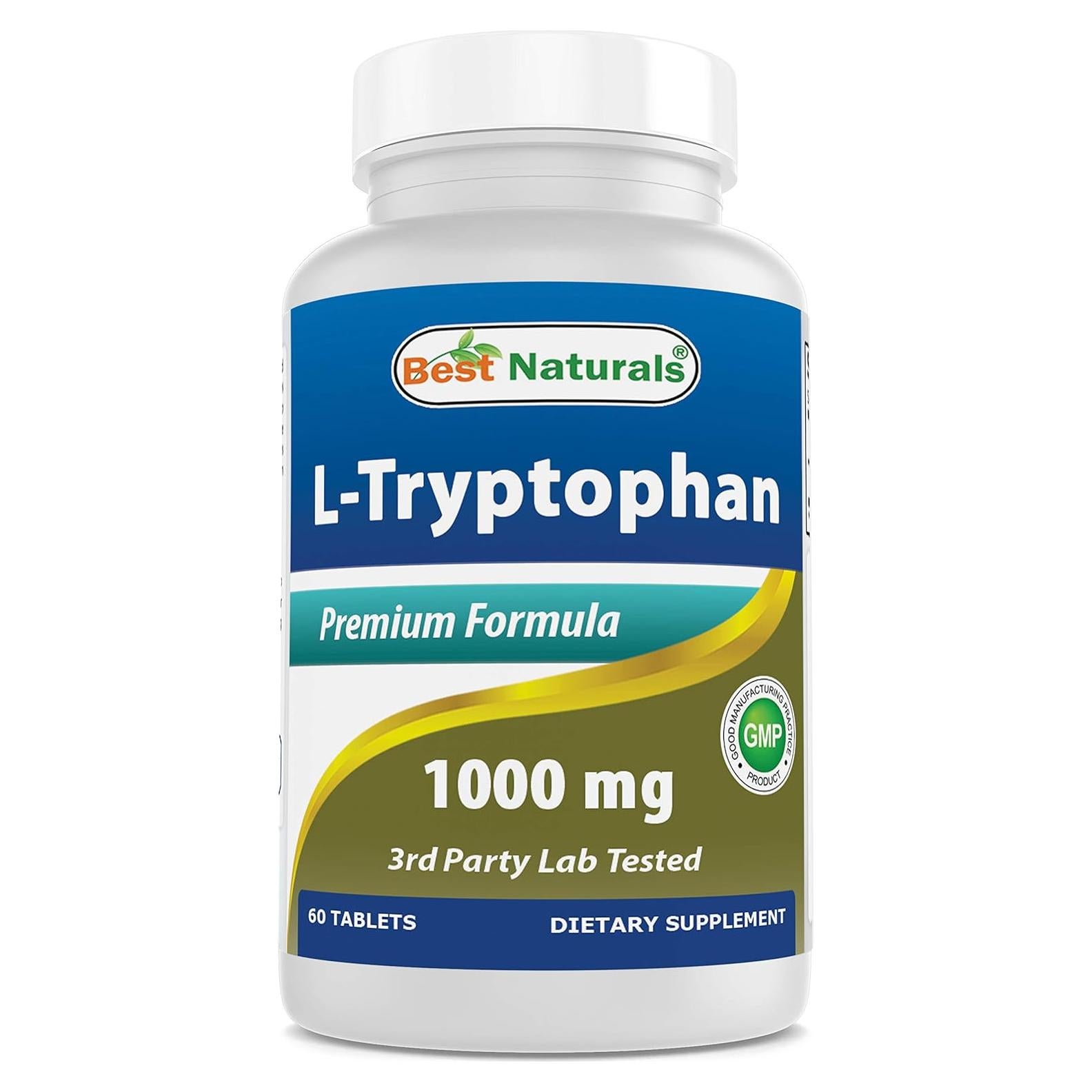L-Triptófano 1000 mg Mejores Naturales 60 Tabletas