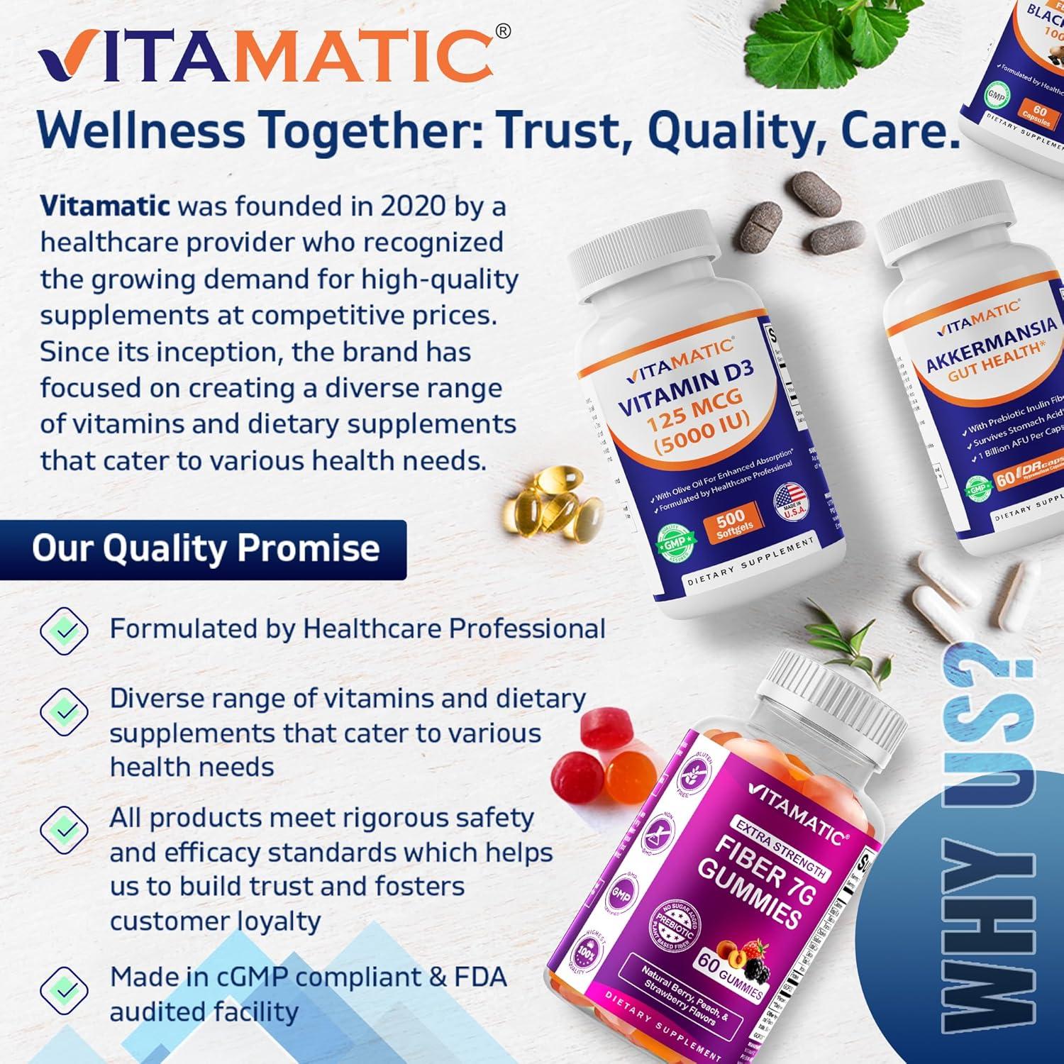 Vitamatic L-Triptófano 1000mg 120 Tabletas Suplemento