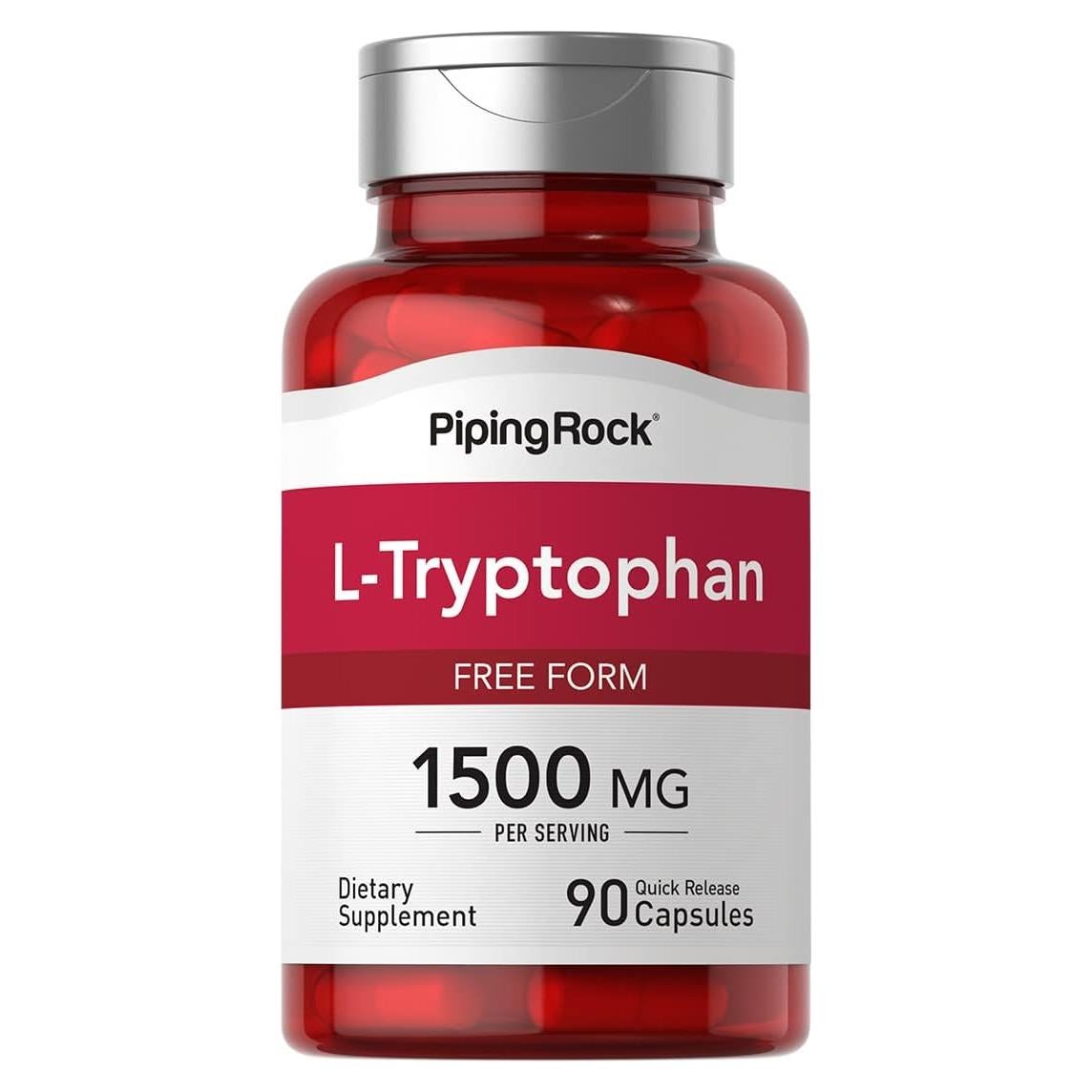 Suplemento L-Triptófano 1500 mg Piping Rock 90 Cápsulas