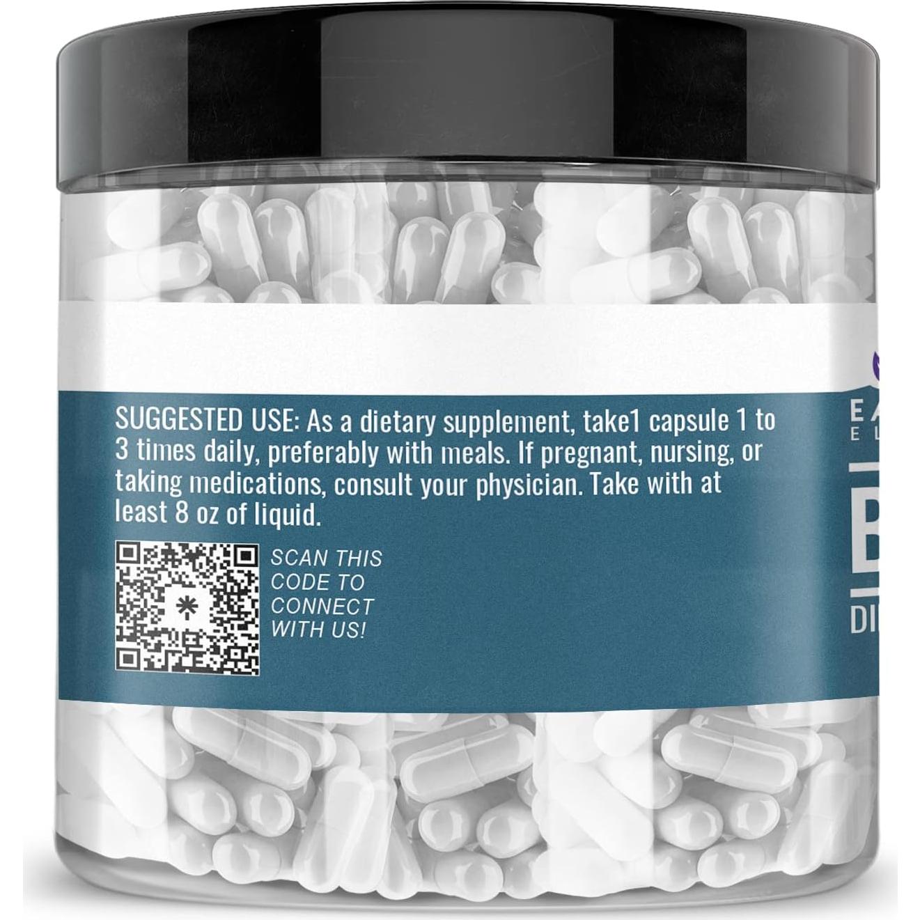 Suplemento Dietético Betaína HCl Earthborn Elements 200 Cápsulas