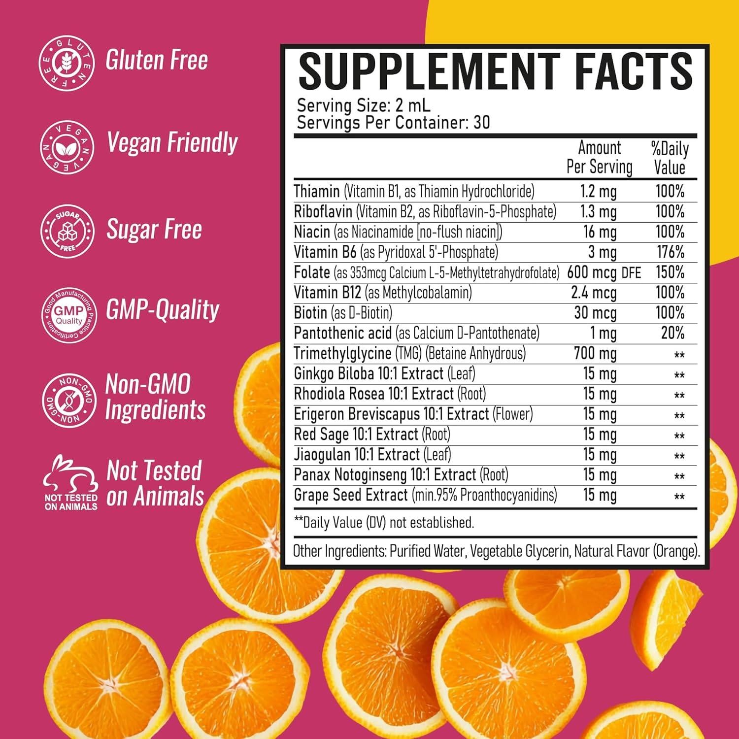 Gotas Líquidas de TMG OptiWav - Suplemento Vegano 60 mL