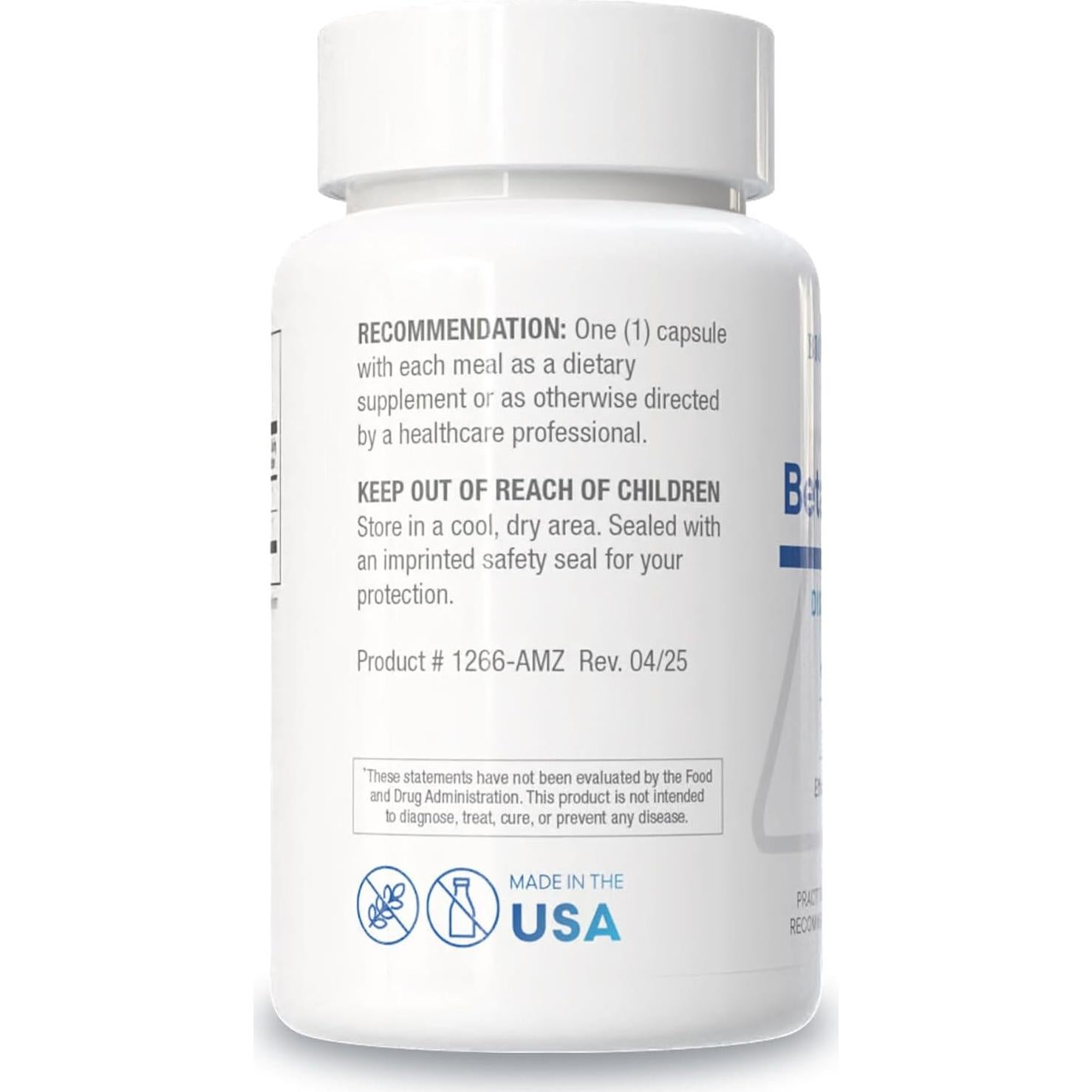 Biotics Research Betaine Plus HP 90 Cápsulas - Suplemento Digestivo