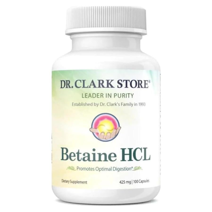 Suplemento Digestivo Dr. Clark Betaína HCL 100 Cápsulas