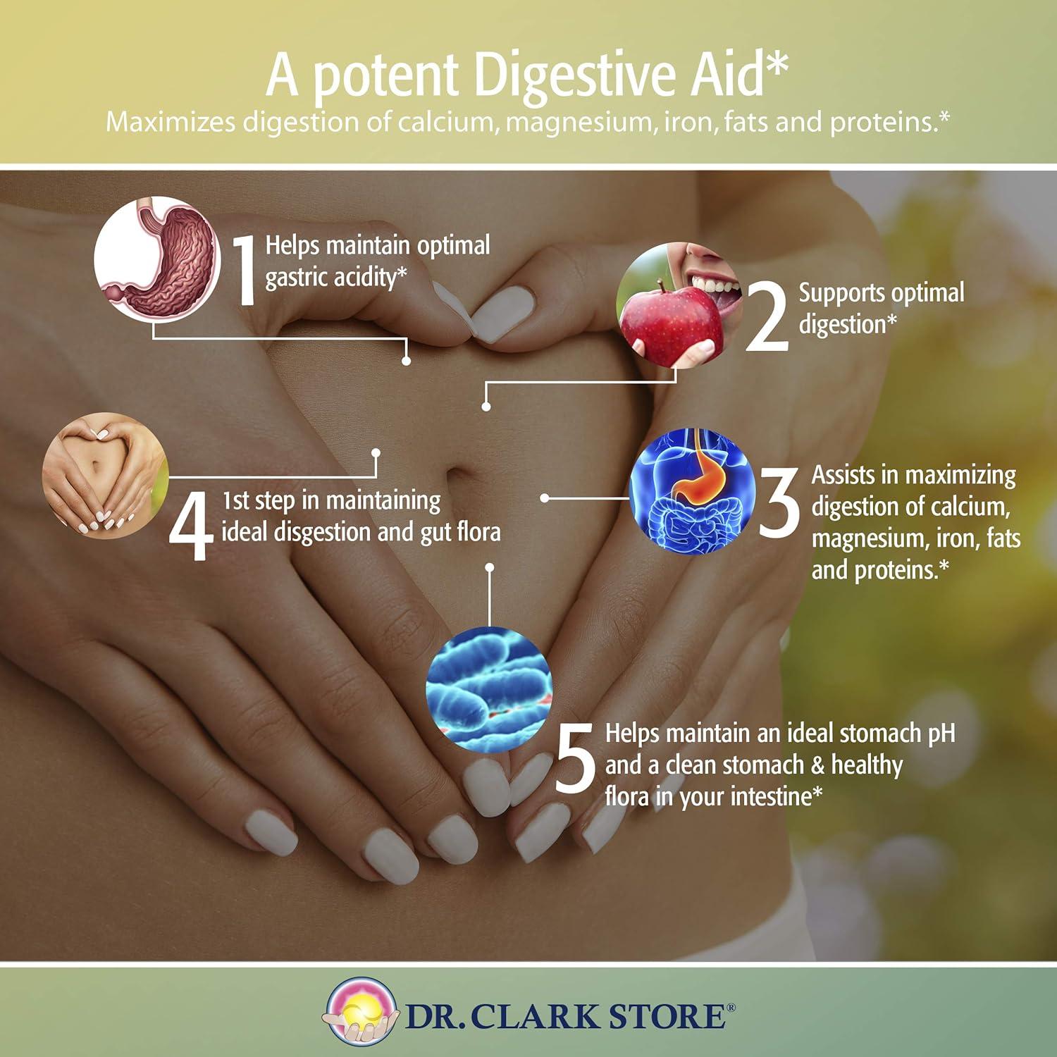 Suplemento Digestivo Dr. Clark Betaína HCL 100 Cápsulas