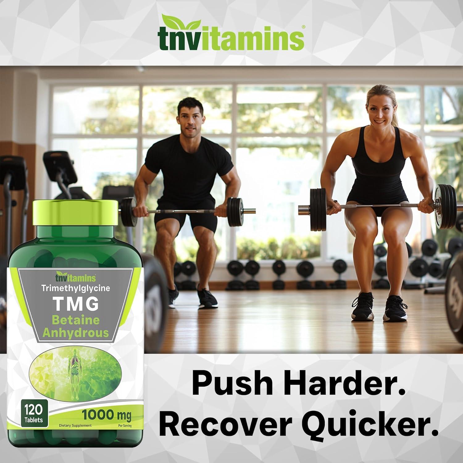 Suplemento TMG 1000mg TNVitamins - 120 Tabletas No OGM