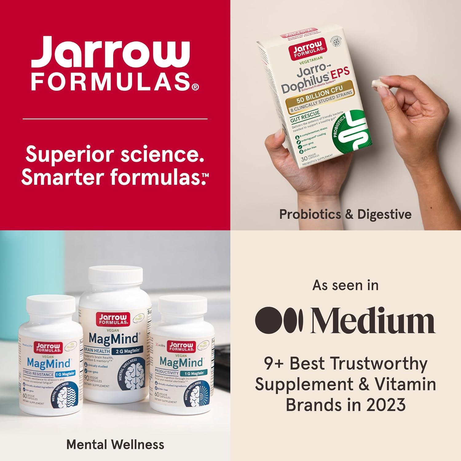 Suplemento de Taurina 1000 mg Jarrow Formulas 100 Cápsulas