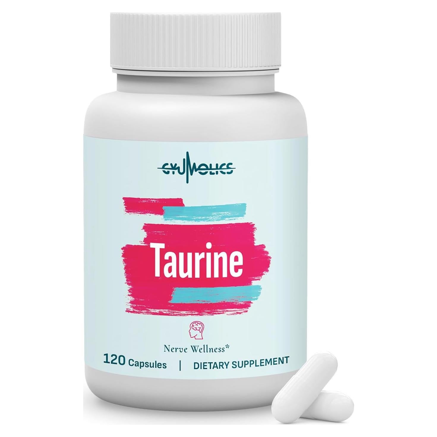 Suplemento de Taurina 2000mg Gyumolics - 120 Cápsulas Vegetarianas