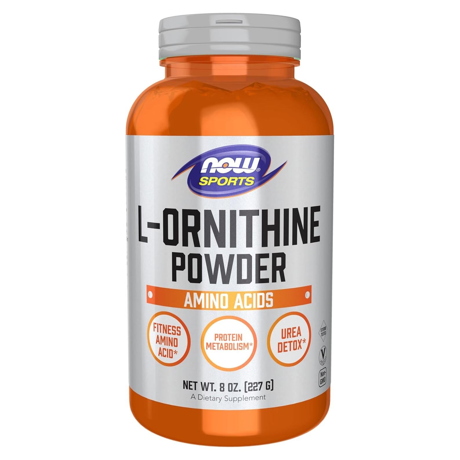 NOW Foods L-ornitina en Polvo 226.8g - Aminoácido Esencial