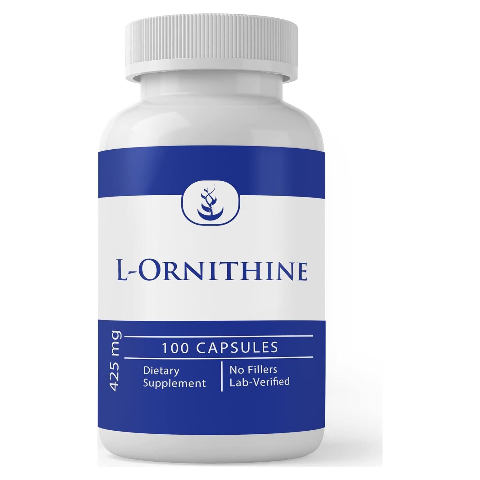 L-Ornitina 100 Cápsulas Siempre Puro Sin Aditivos 68g