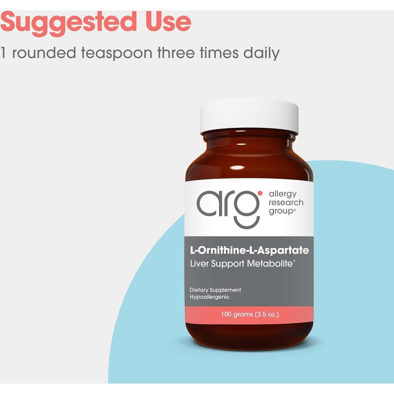 Suplemento L-Ornitina-L-Aspartato Allergy Research 3000mg