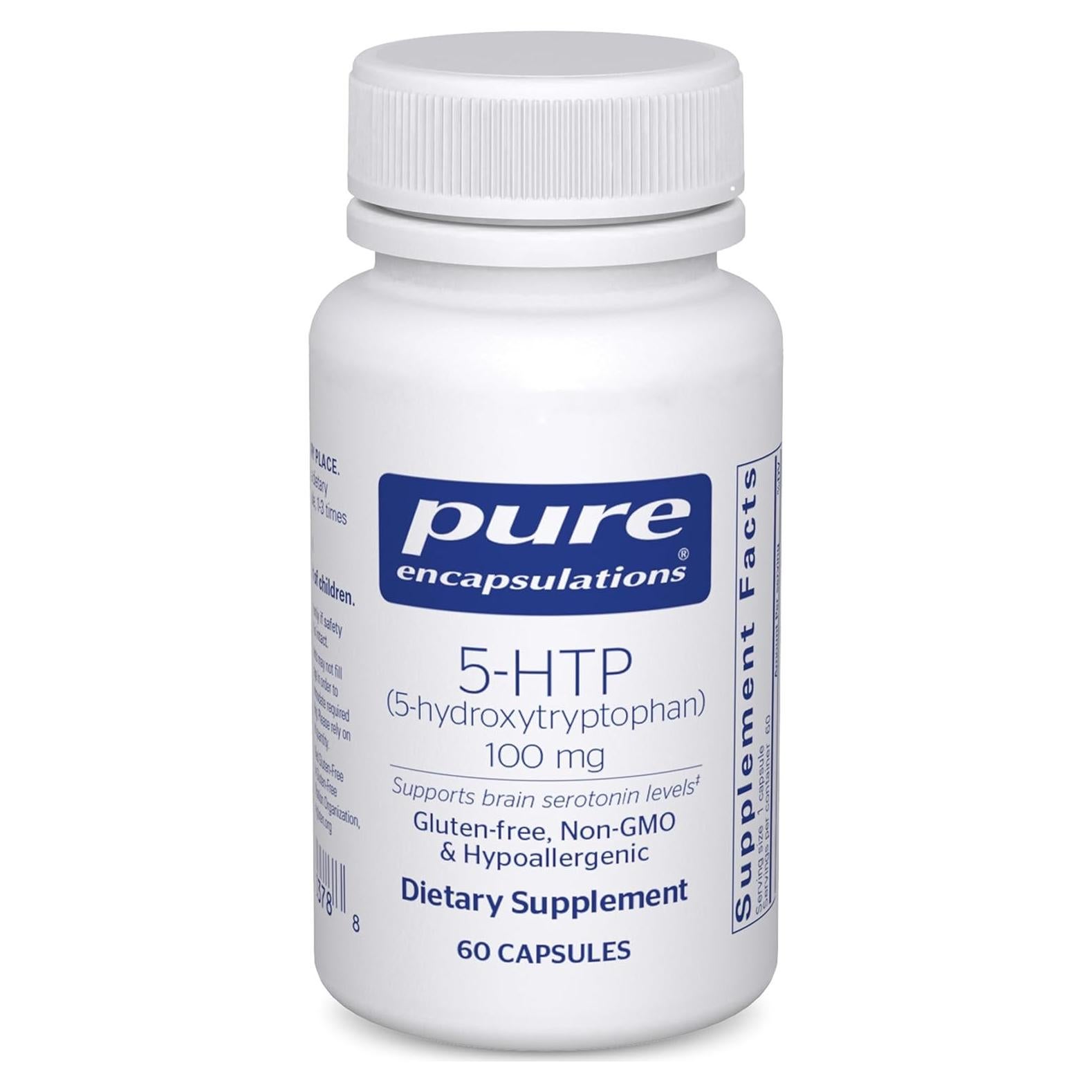 Suplemento 5-HTP Pure Encapsulations 100 mg - 60 Cápsulas