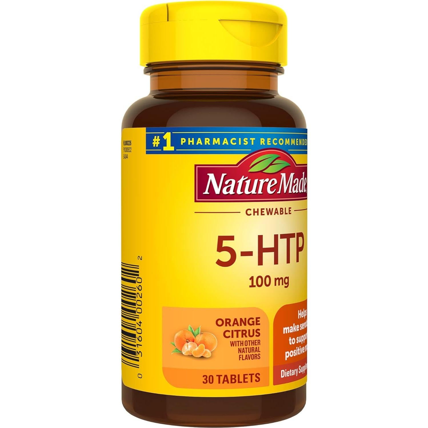 Nature Made 5HTP 100mg Tabletas Masticables 30 Unidades