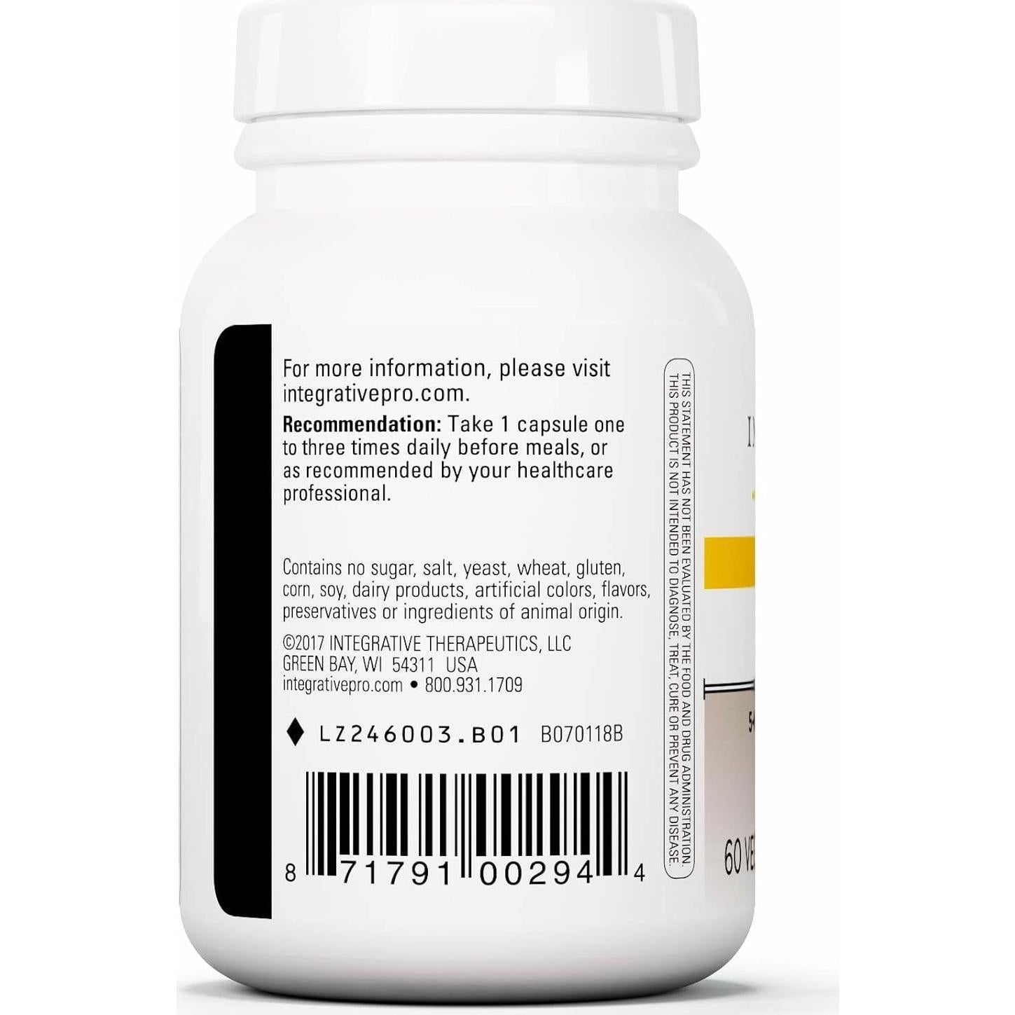Suplemento 5-HTP Integrative Therapeutics - 60 Cápsulas Veganas