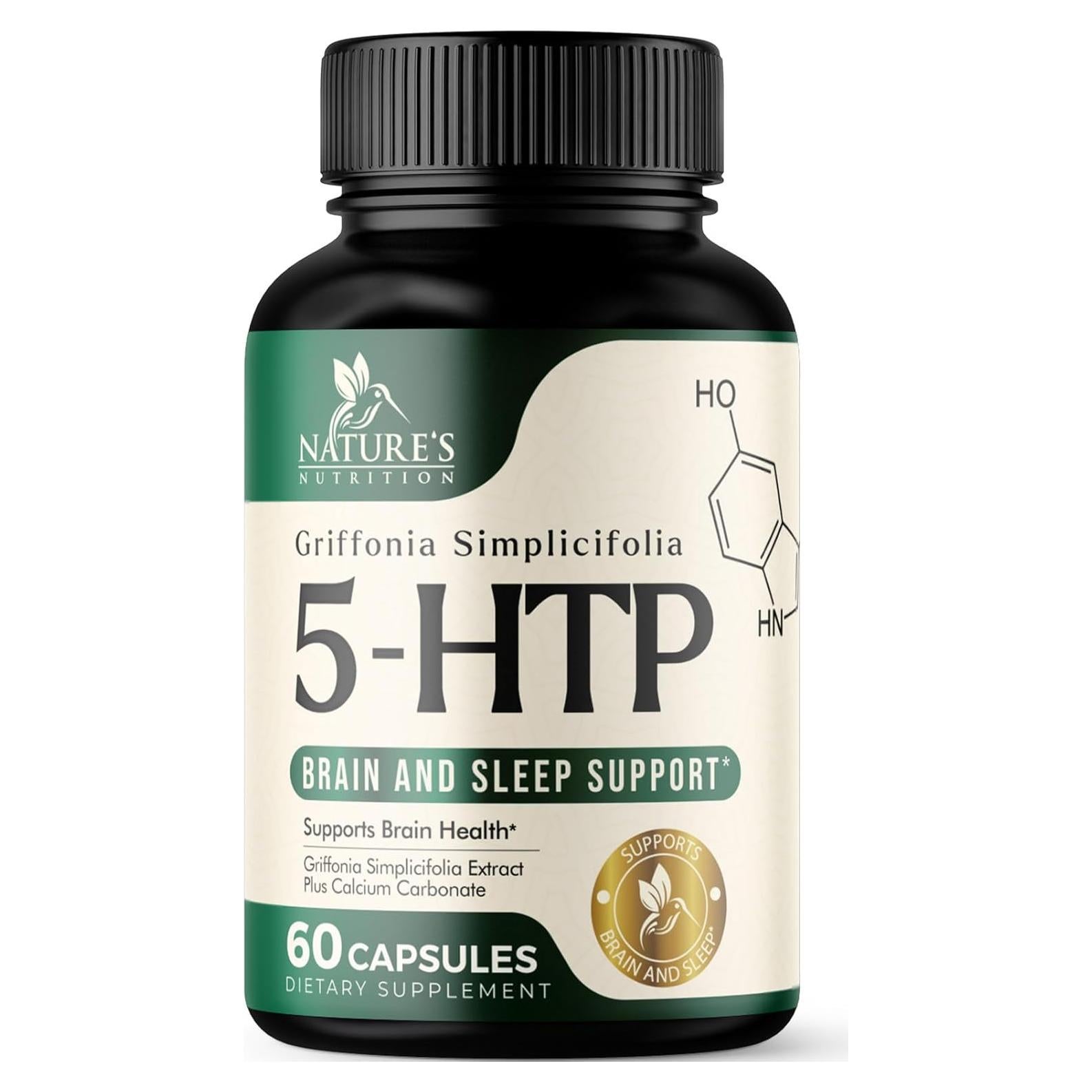 Cápsulas de 5HTP 200mg Nature's Nutrition - 60 Unidades