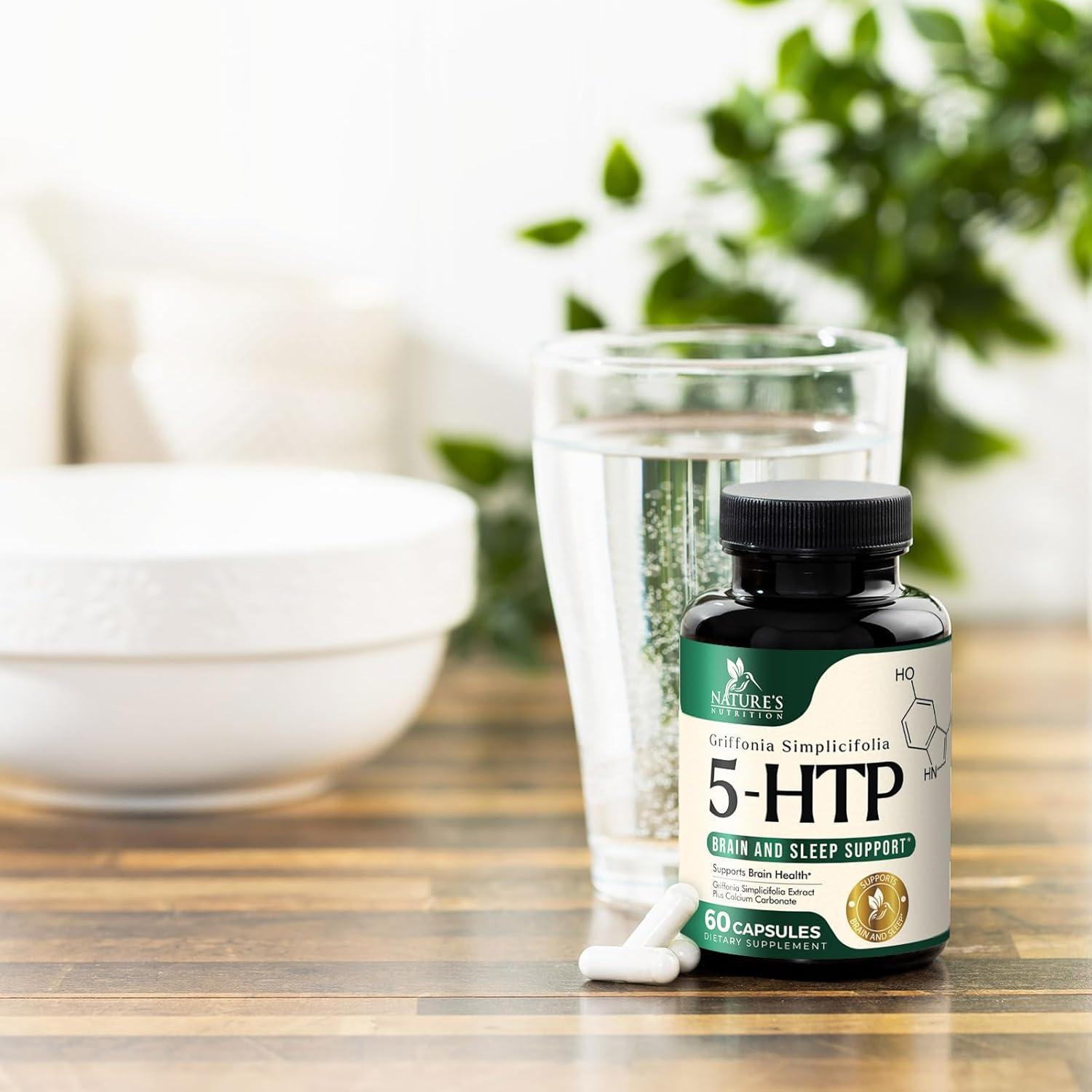 Cápsulas de 5HTP 200mg Nature's Nutrition - 60 Unidades