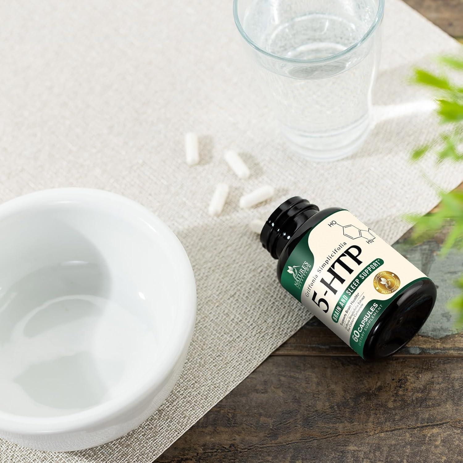 Cápsulas de 5HTP 200mg Nature's Nutrition - 60 Unidades