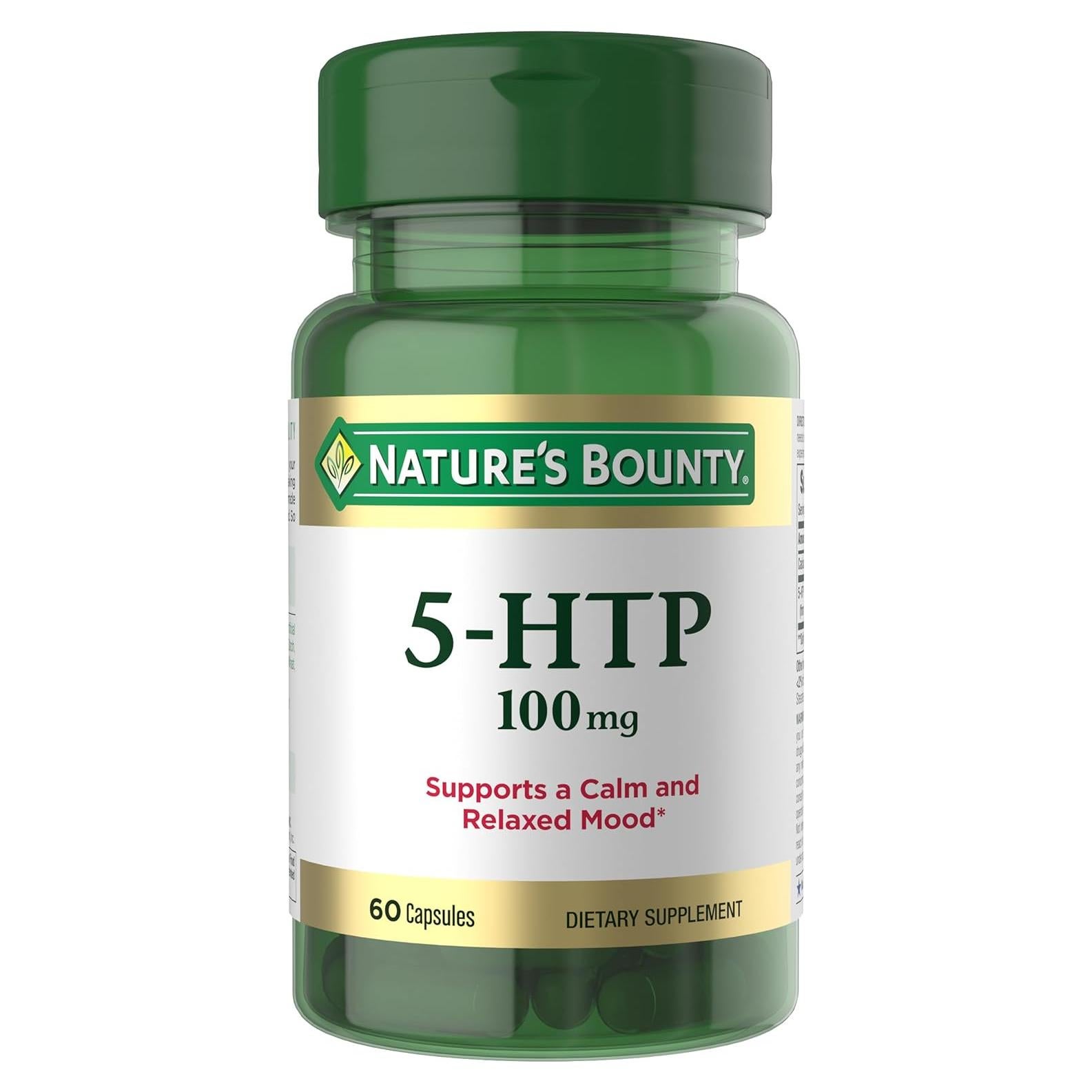 Suplemento 5-HTP Nature's Bounty 100mg 60 Cápsulas