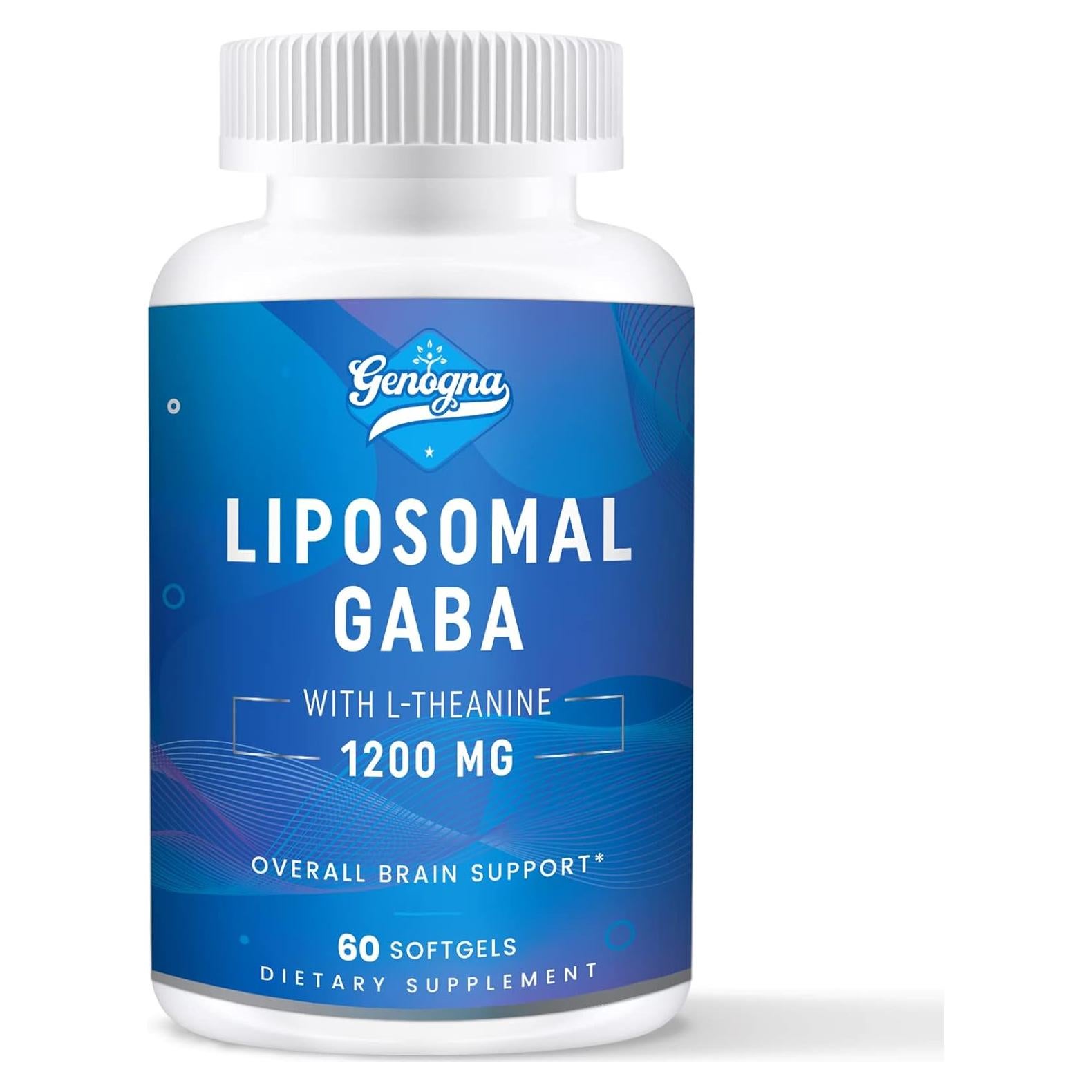 Suplemento GABA Liposomal Genogna 1200mg 60 Cápsulas