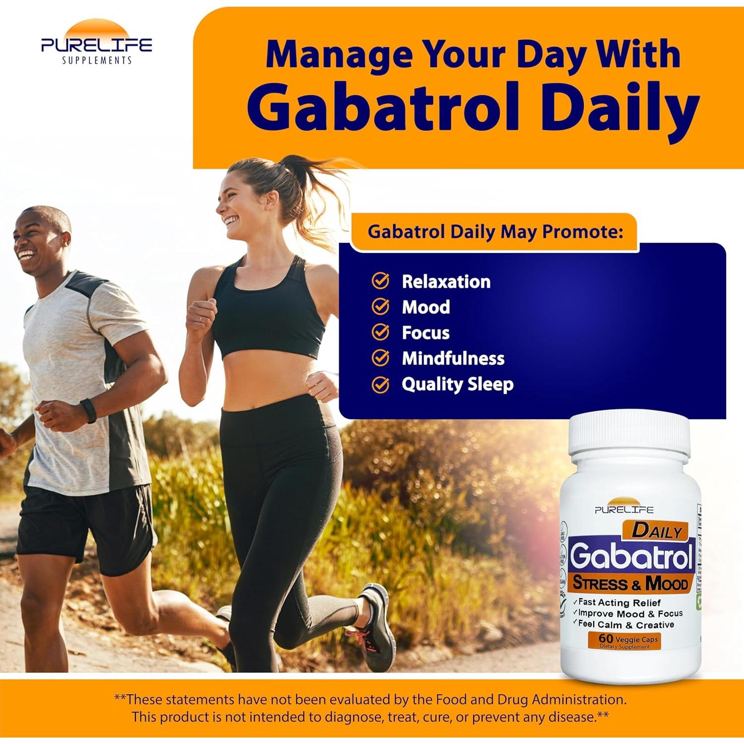 Gabatrol Diario - Suplemento de GABA Vegetal 60 Cápsulas