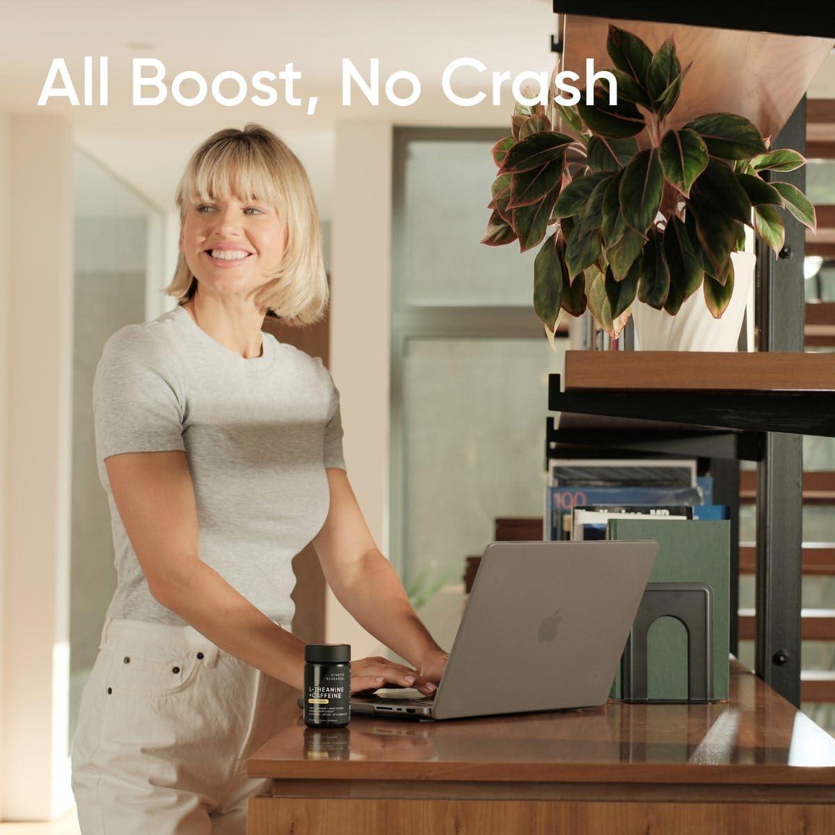 Suplemento L-Theanina + Cafeína Sports Research 200mg 60 Softgels