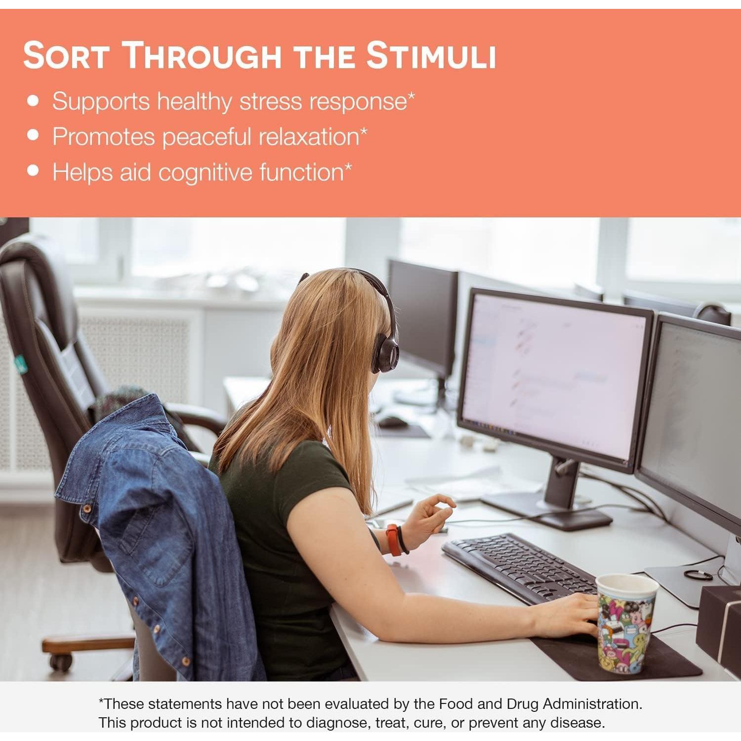 EZ Melts L-Theanine 200 mg - Suplemento Relajante Vegano 60 Tabletas