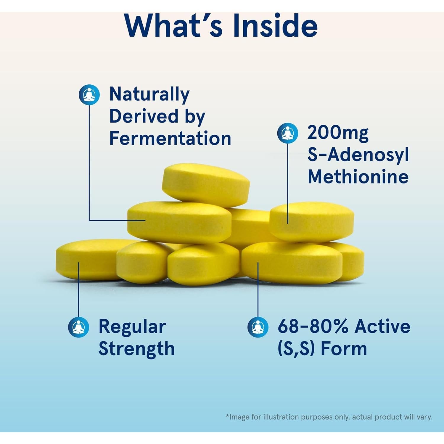 Suplemento Jarrow Formulas SAMe 200 mg - 60 Tabletas - Salud Articular y Hepática