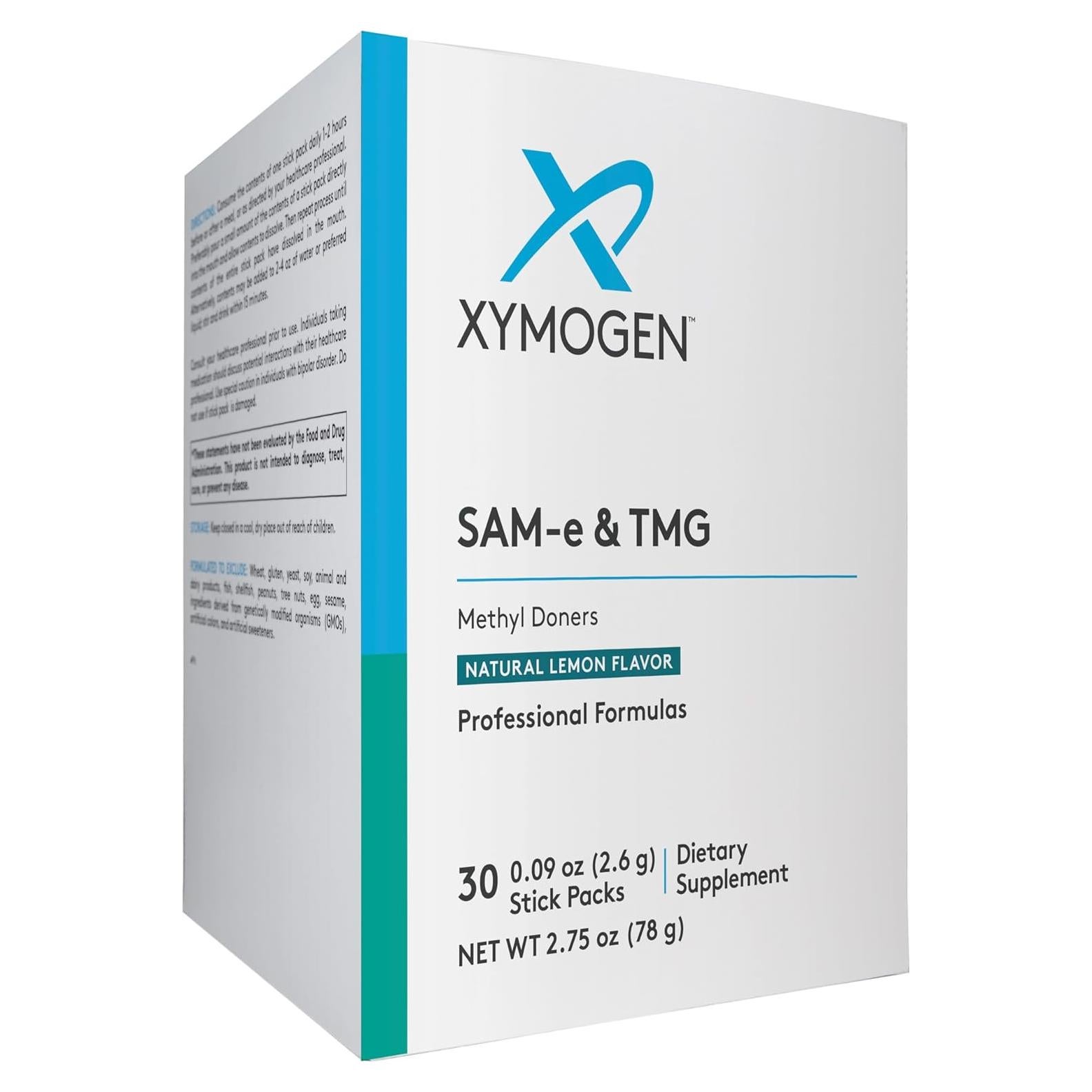 Suplemento SAM-e 400mg + TMG Xymogen - Apoyo Hepático y Ánimo