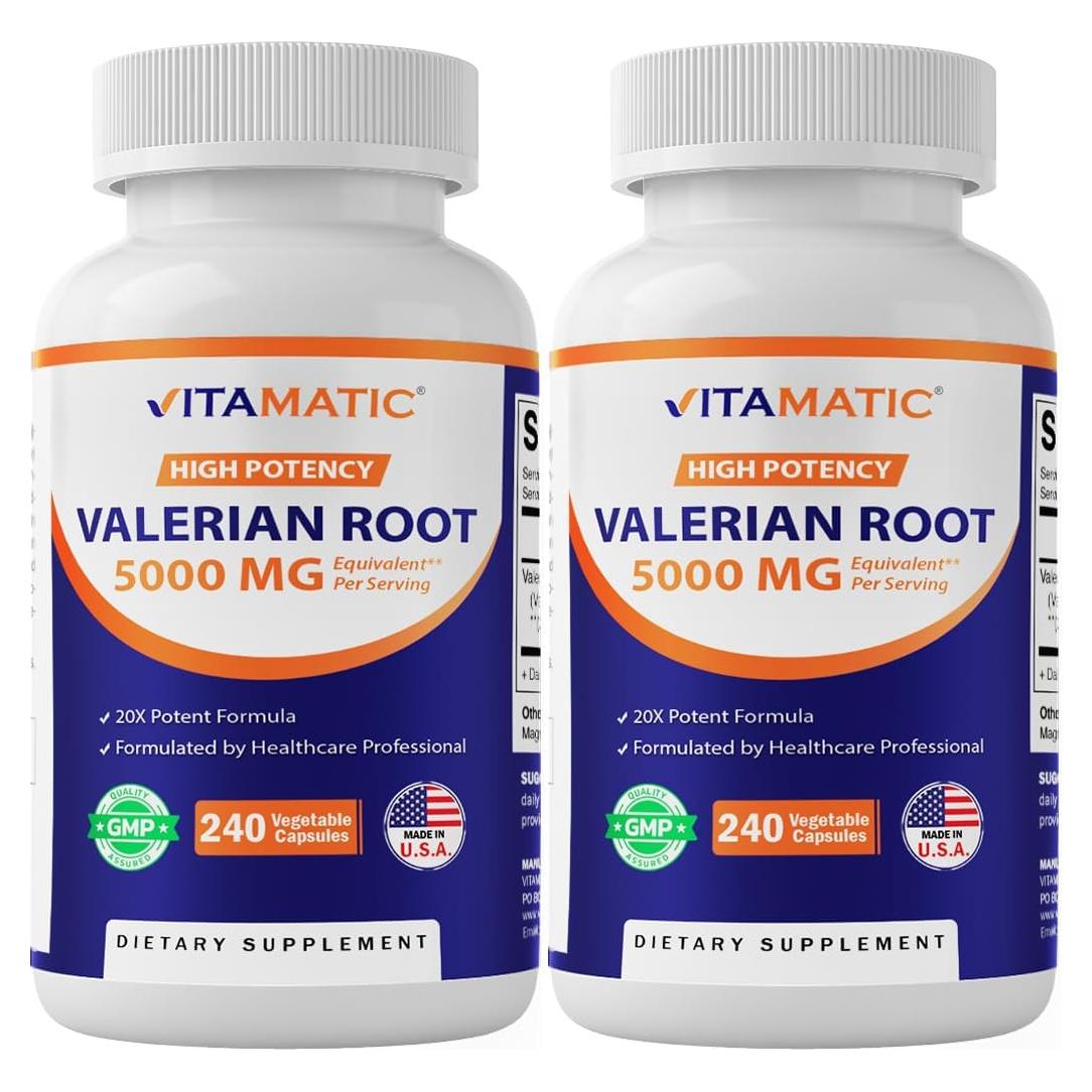 Suplemento Herbal Vitamatic Raíz de Valeriana 240 Cápsulas