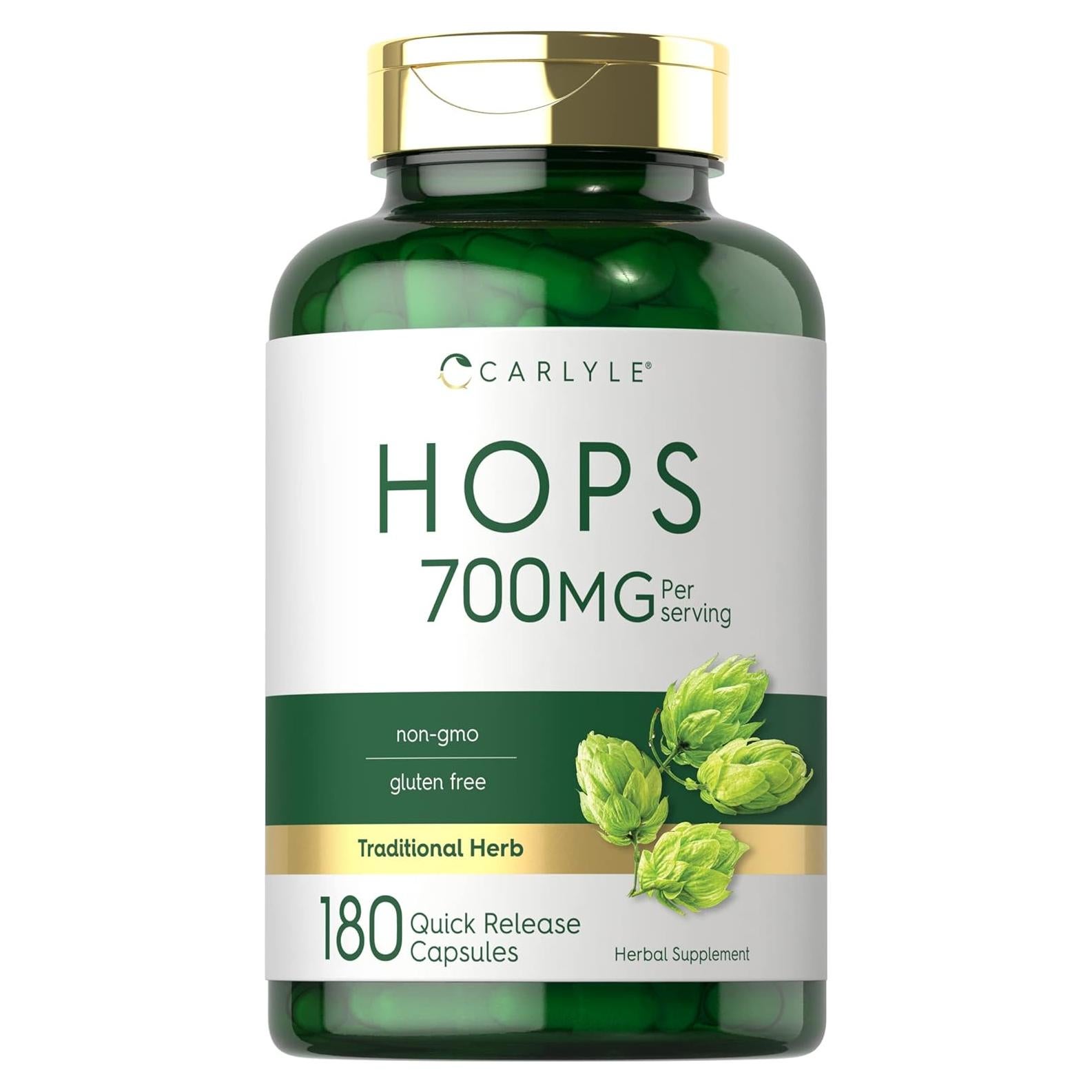 Suplemento de Lúpulo Carlyle 700mg - 180 Cápsulas Sin OGM