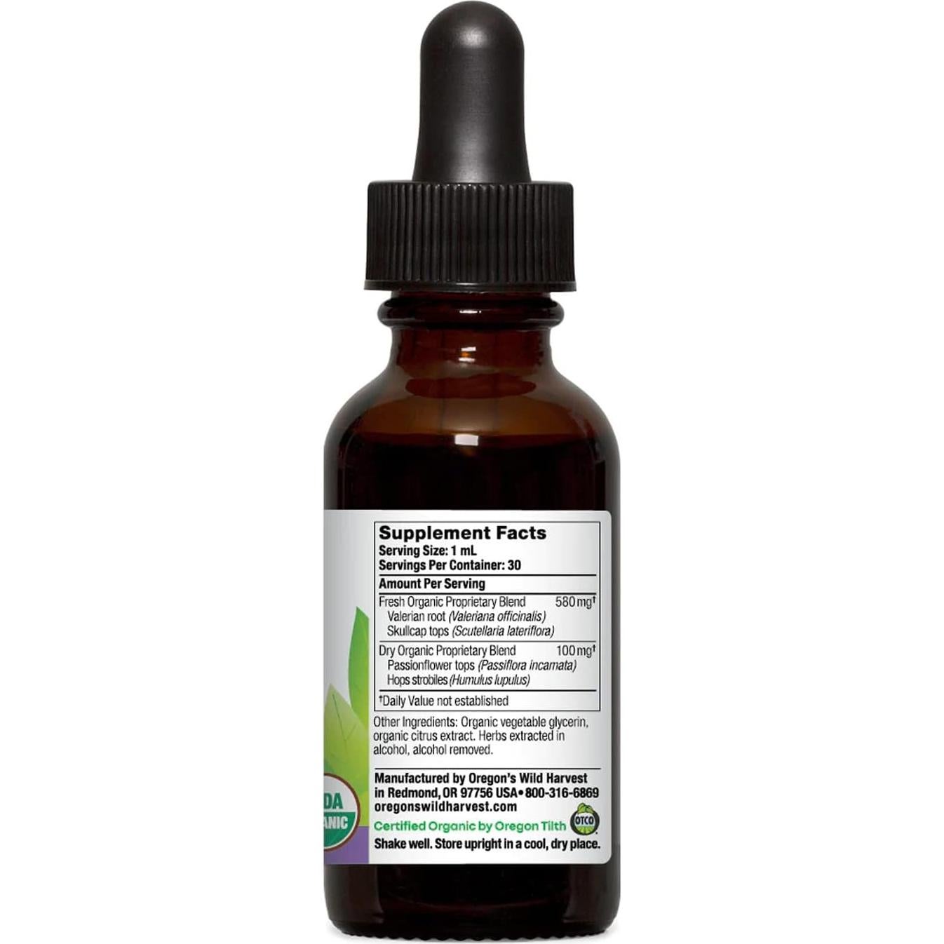 Extracto de Lúpulo Valeriano Orgánico Oregon's Wild Harvest 30ml