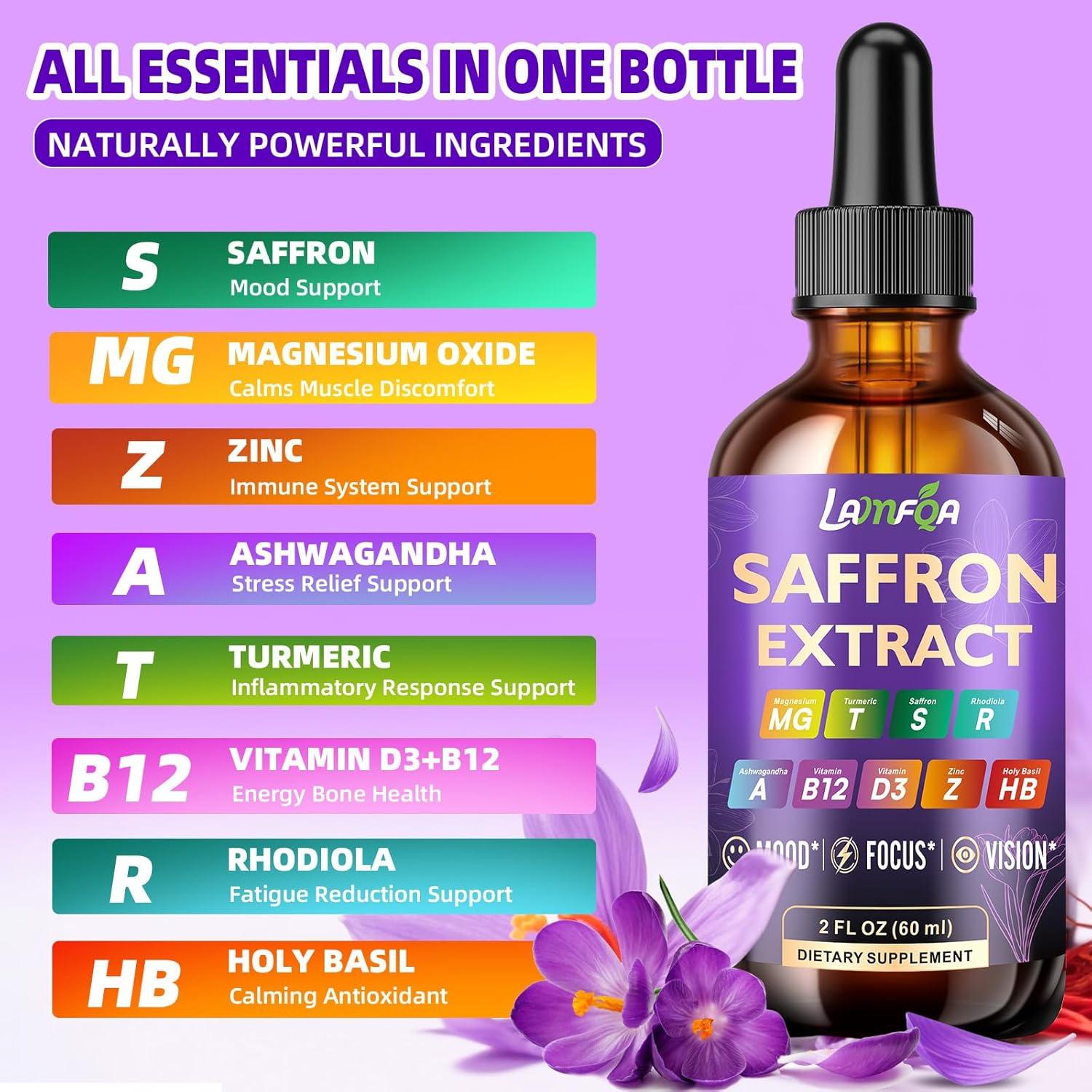 Extracto de Azafrán LAMFQA 59.15 ml - Apoyo al Estado de Ánimo