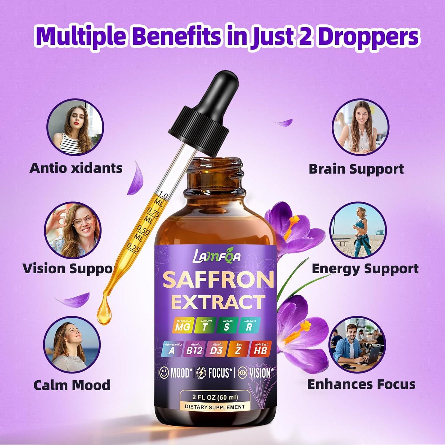 Extracto de Azafrán LAMFQA 59.15 ml - Apoyo al Estado de Ánimo