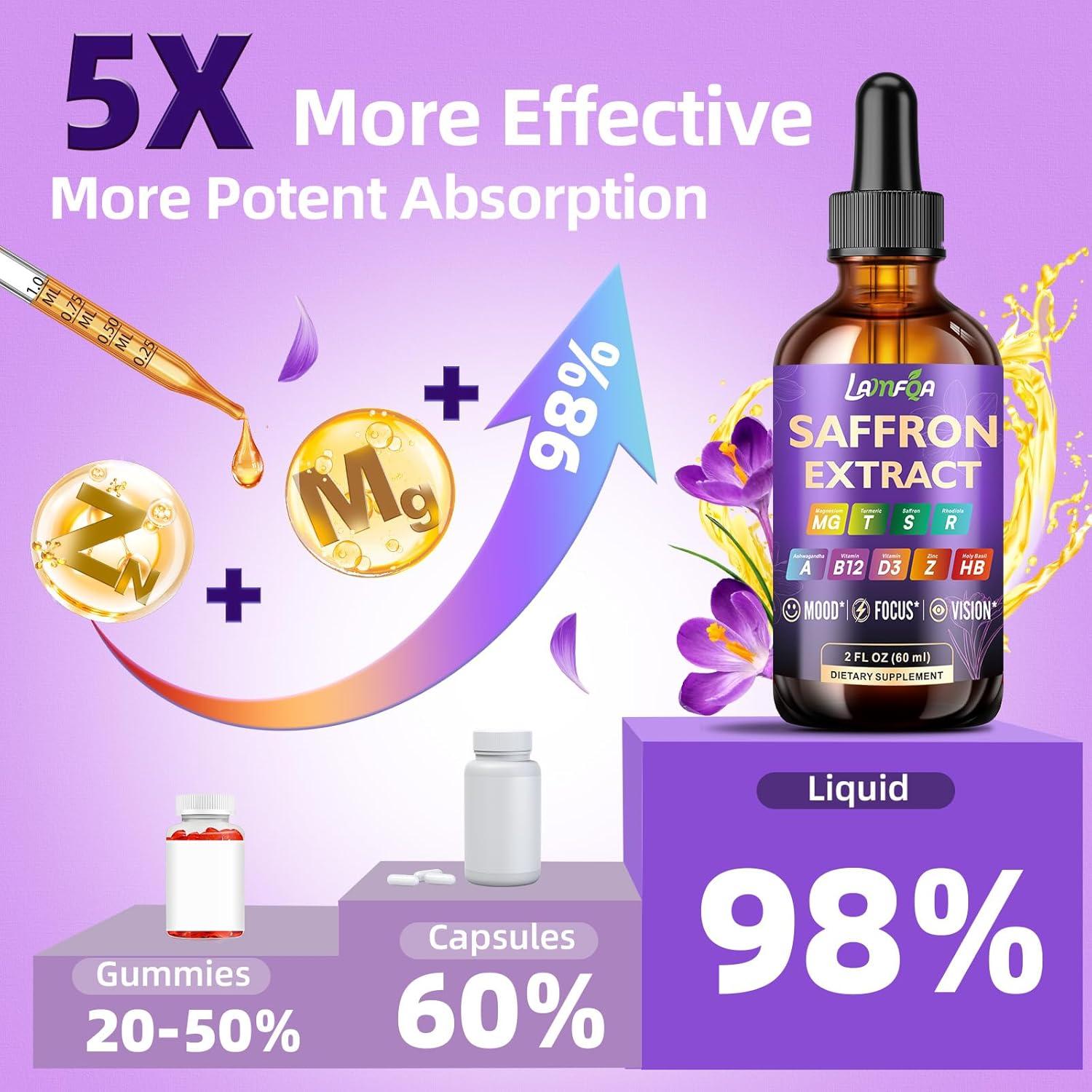 Extracto de Azafrán LAMFQA 59.15 ml - Apoyo al Estado de Ánimo