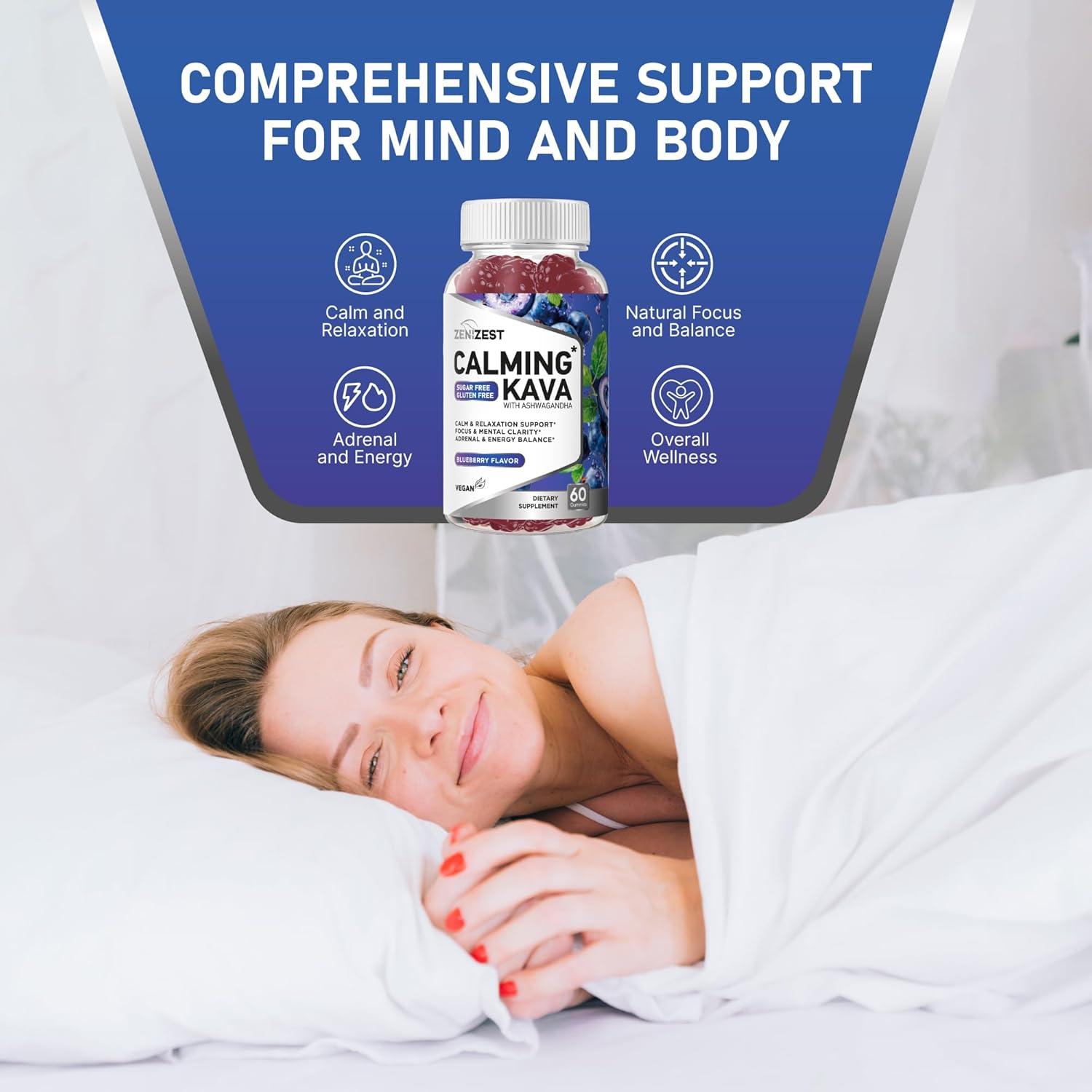 Gomitas Calmantes ZeniZest Kava Kava 60 Unidades Veganas