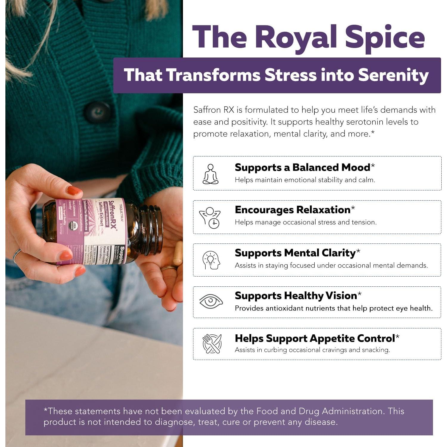 Extracto de Azafrán Orgánico Triquetra Health - 30 Porciones